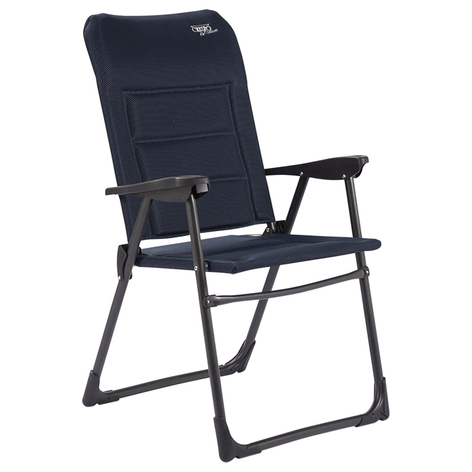 Chaise de camping CRESPO AP 218 Air Deluxe Chaise longue de jardin pliante en aluminium
