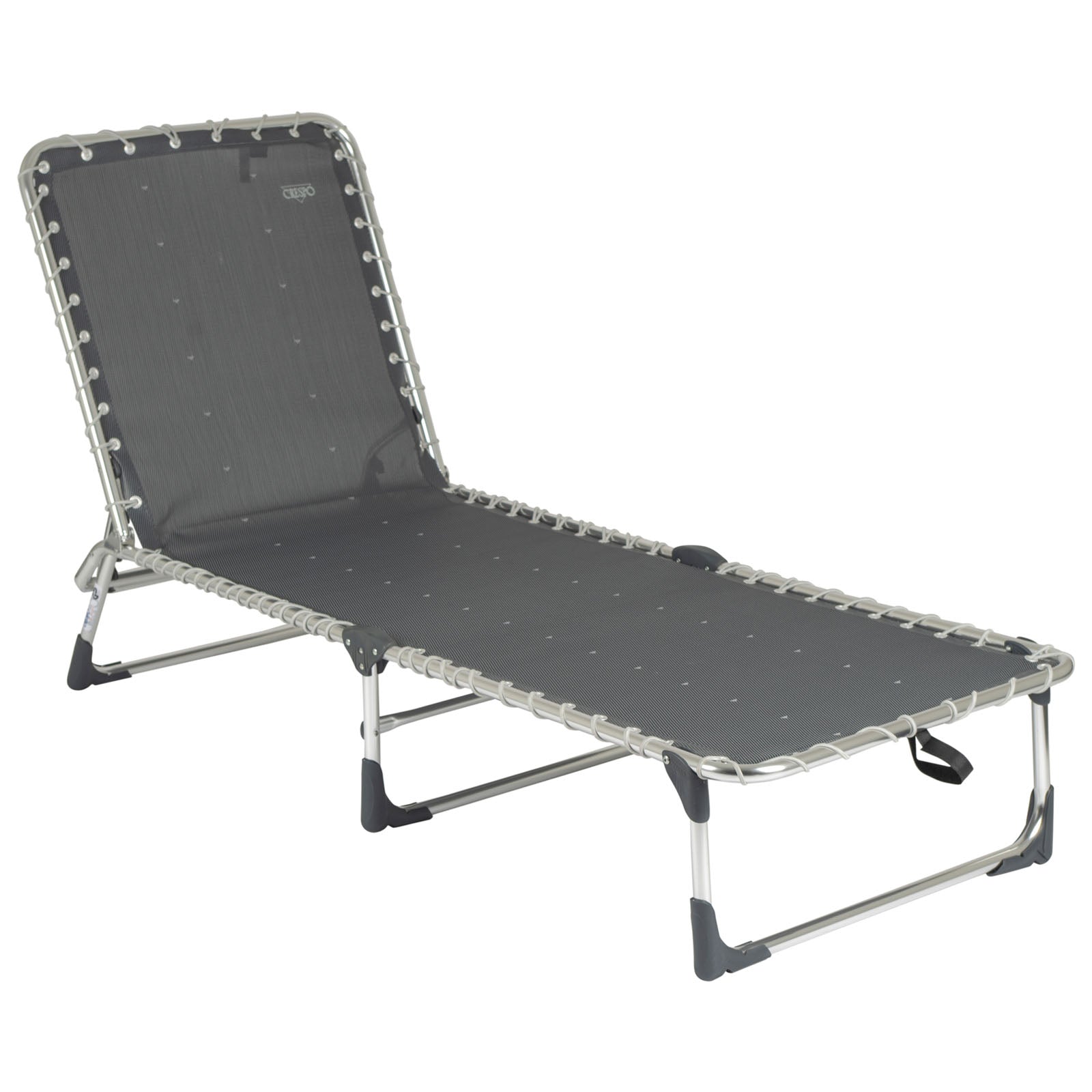 Chaise longue CRESPO AL 367, chaise longue trépied en aluminium pour camping, plage, jardin
