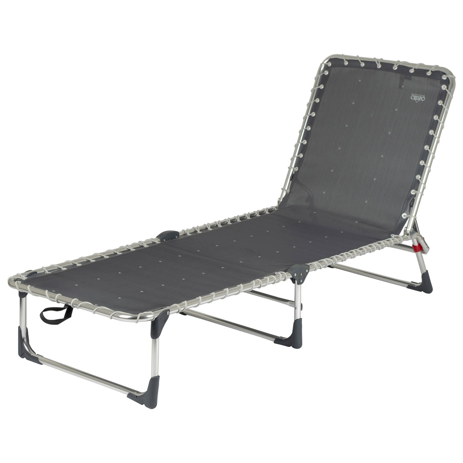 Chaise longue CRESPO AL 367, chaise longue trépied en aluminium pour camping, plage, jardin