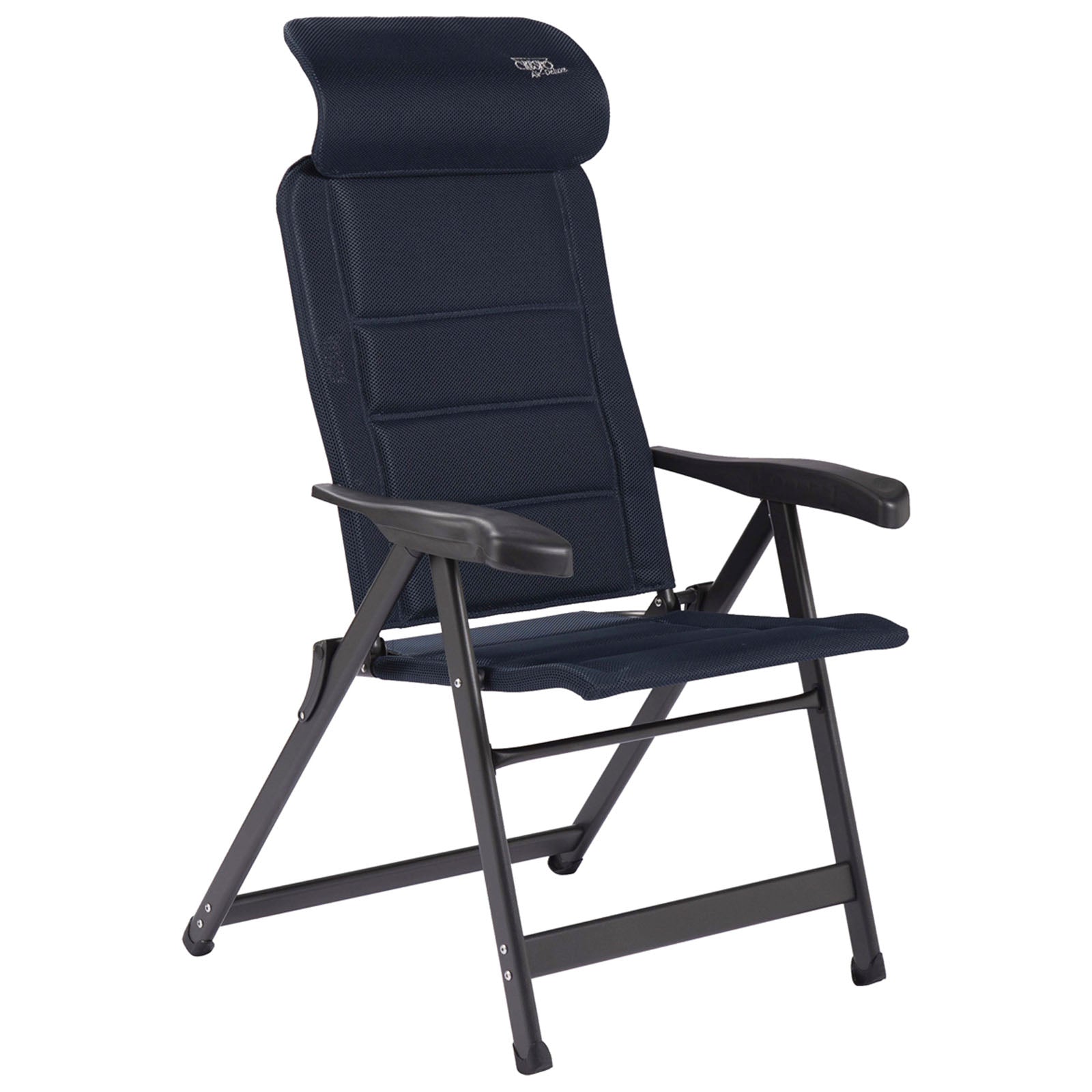 CRESPO Garden Chair AP 235 Air Deluxe Compact Camping Lounger Chair Folding Chair Alu