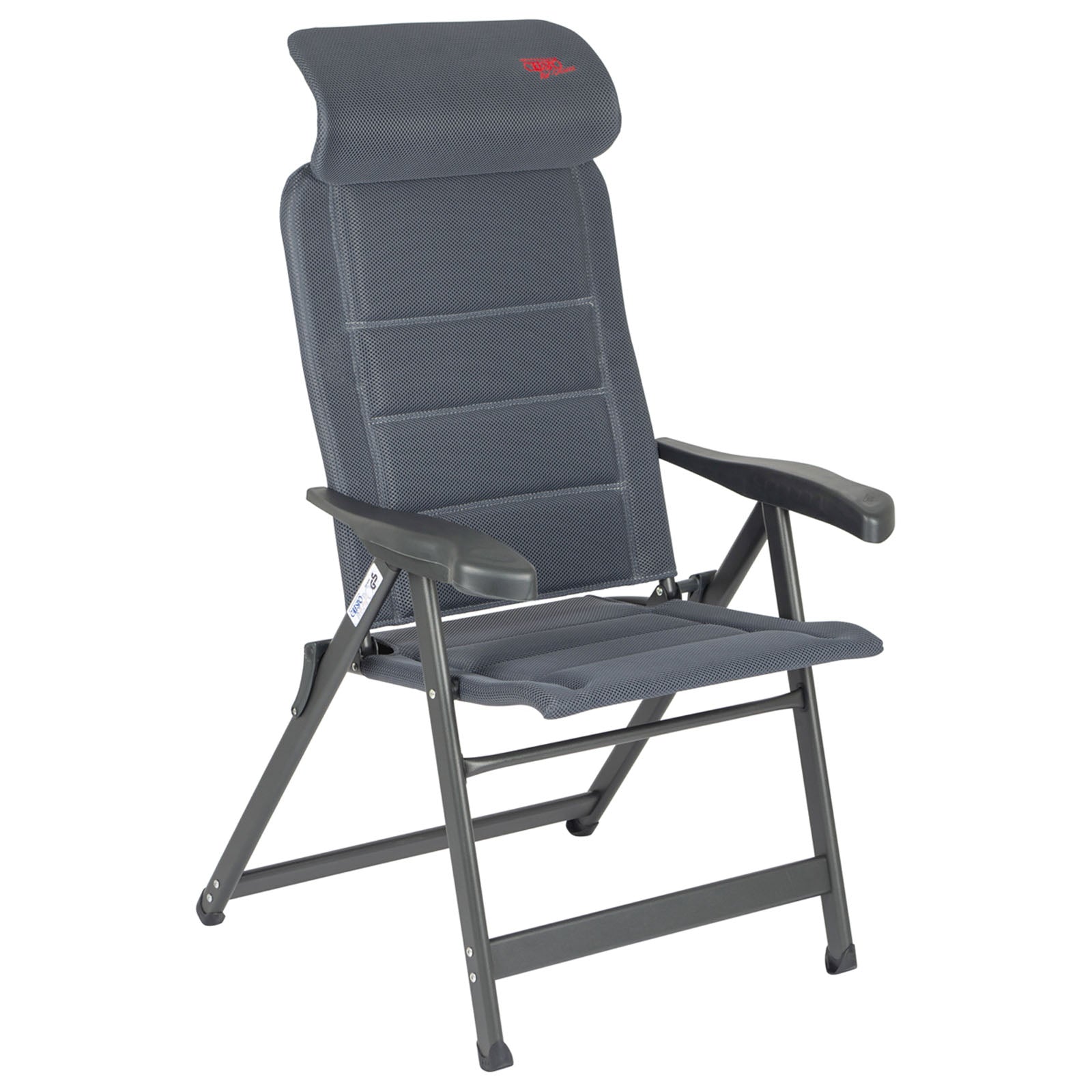 CRESPO Gartenstuhl AP 235 Air Deluxe Compact Camping Liege Stuhl Klappstuhl Alu