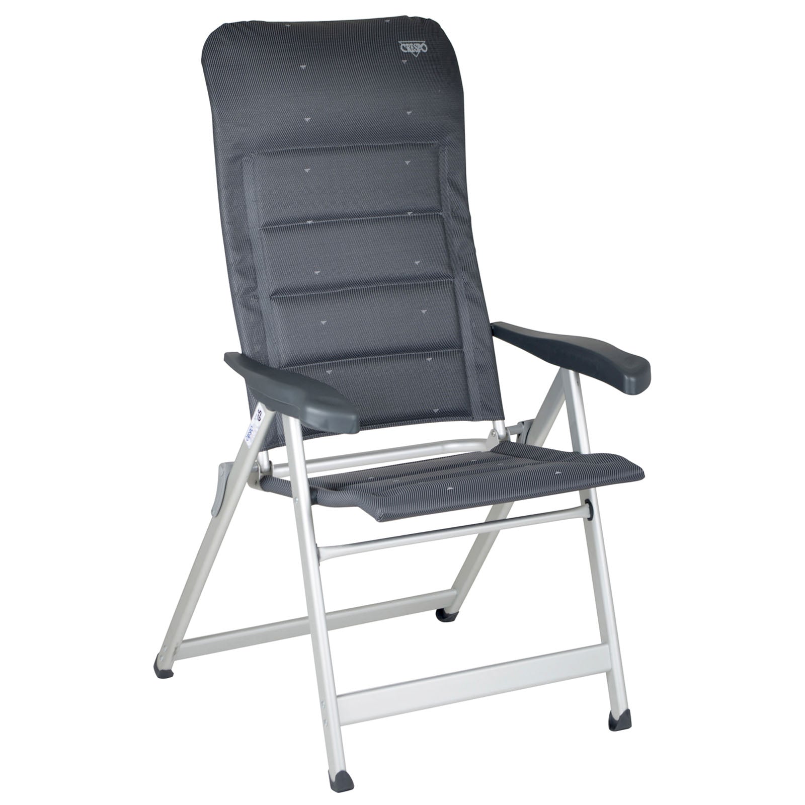 CRESPO Garden Chair AL 237 Deluxe Camping Folding Chair Lounger Armchair Aluminium Foldable