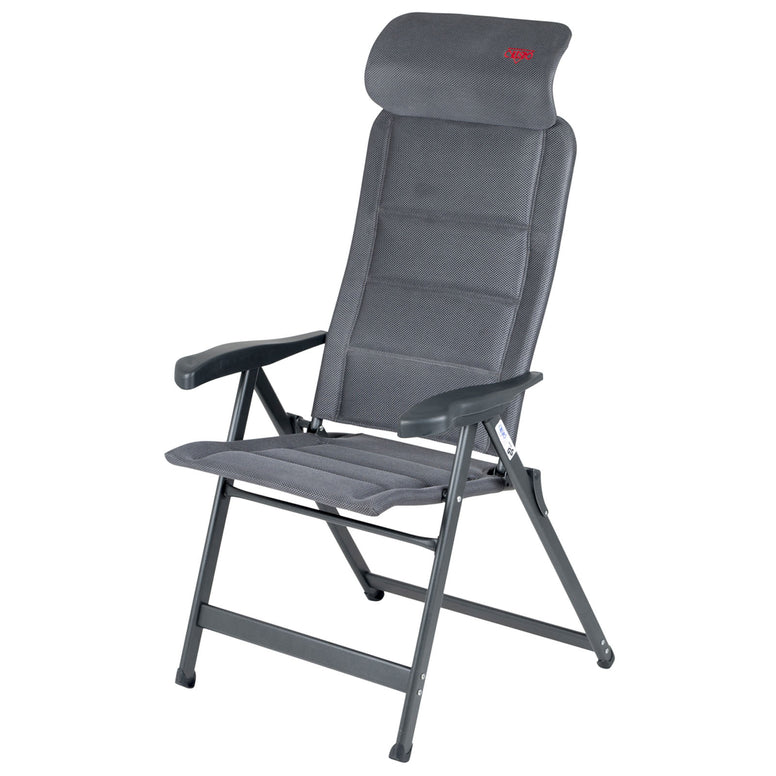Chaise de jardin CRESPO AP 240 Air Deluxe compacte, chaise longue de camping pliante en aluminium
