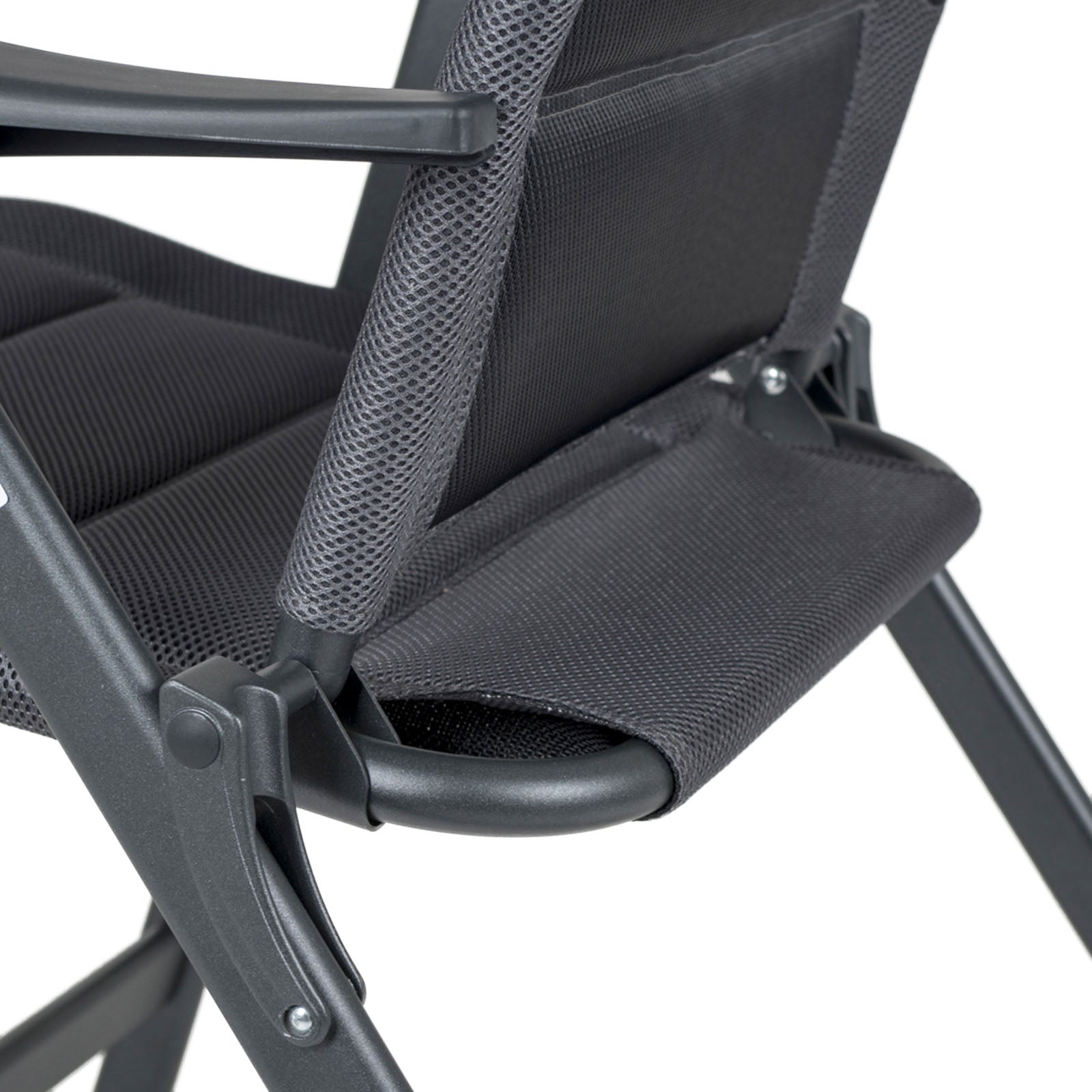 Chaise de jardin CRESPO AP 240 Air Deluxe compacte, chaise longue de camping pliante en aluminium