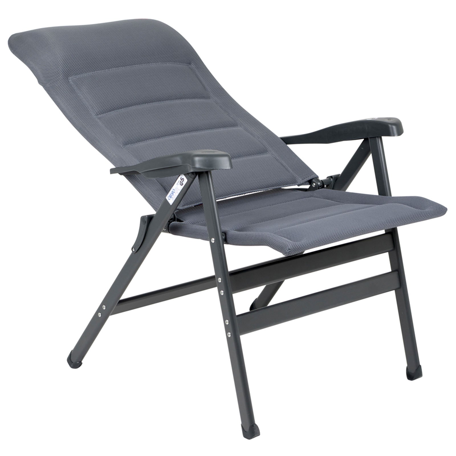 Chaise de jardin CRESPO AP 238 XL Air Deluxe, chaise longue de camping pliante en aluminium, 200 kg