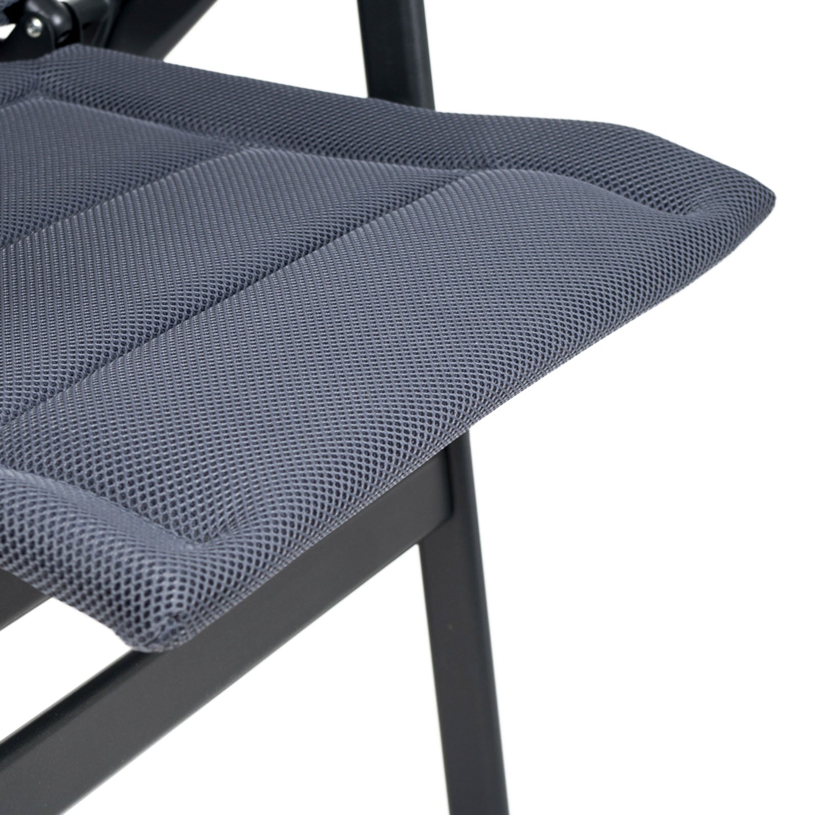 Chaise de jardin CRESPO AP 238 XL Air Deluxe, chaise longue de camping pliante en aluminium, 200 kg