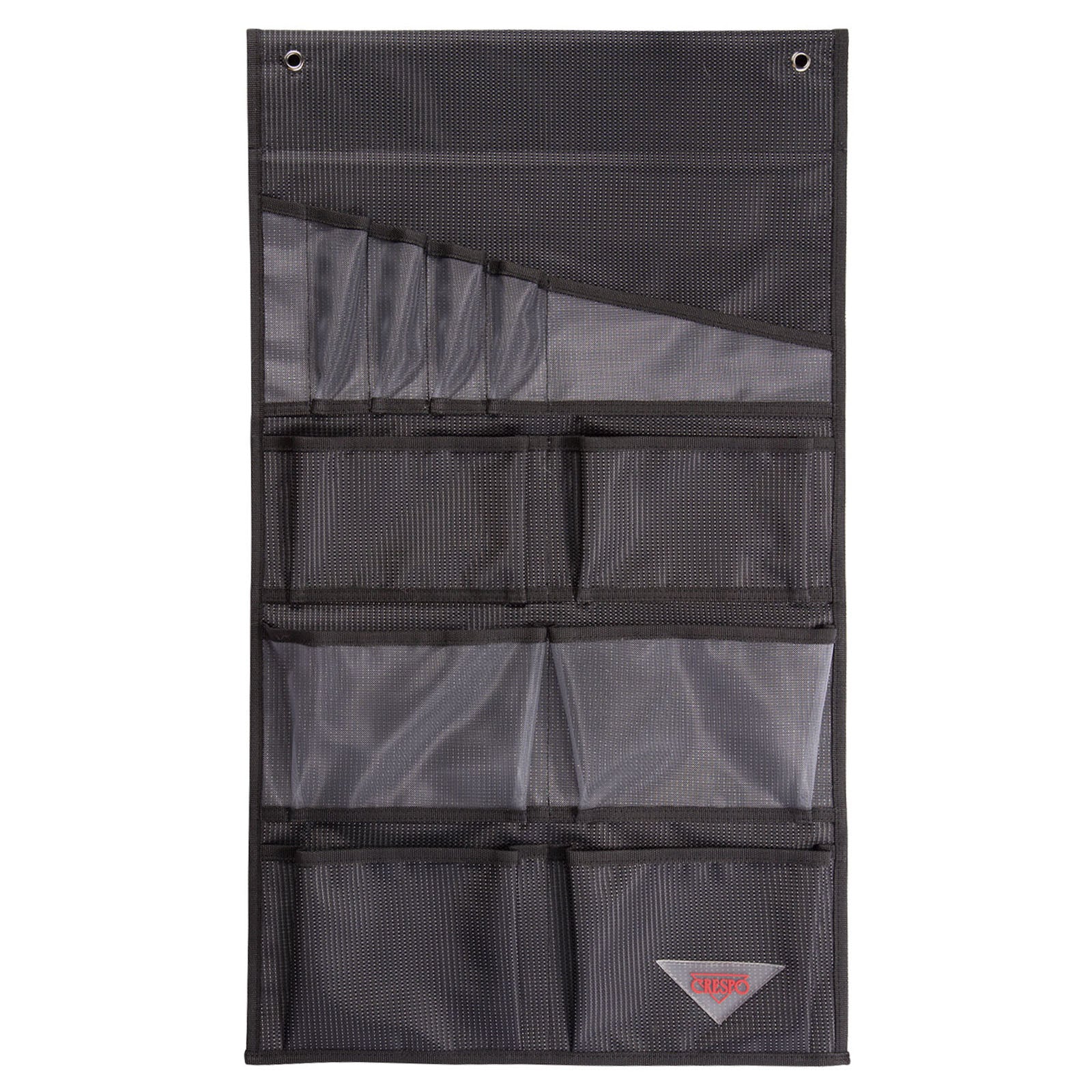CRESPO Hanging Shelf 12 Compartments Organizer XL Tent Shelf Camping Hanging Storage