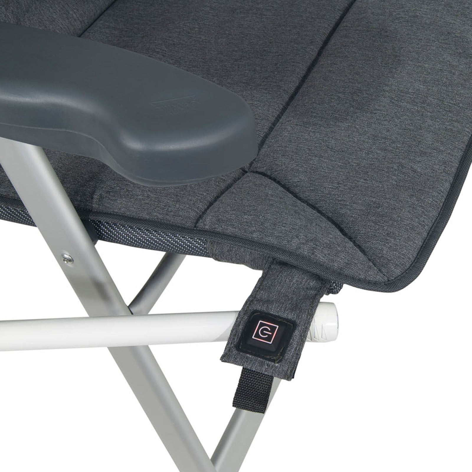CRESPO high-back garden chair cushion HC 237 camping seat cushion heatable battery