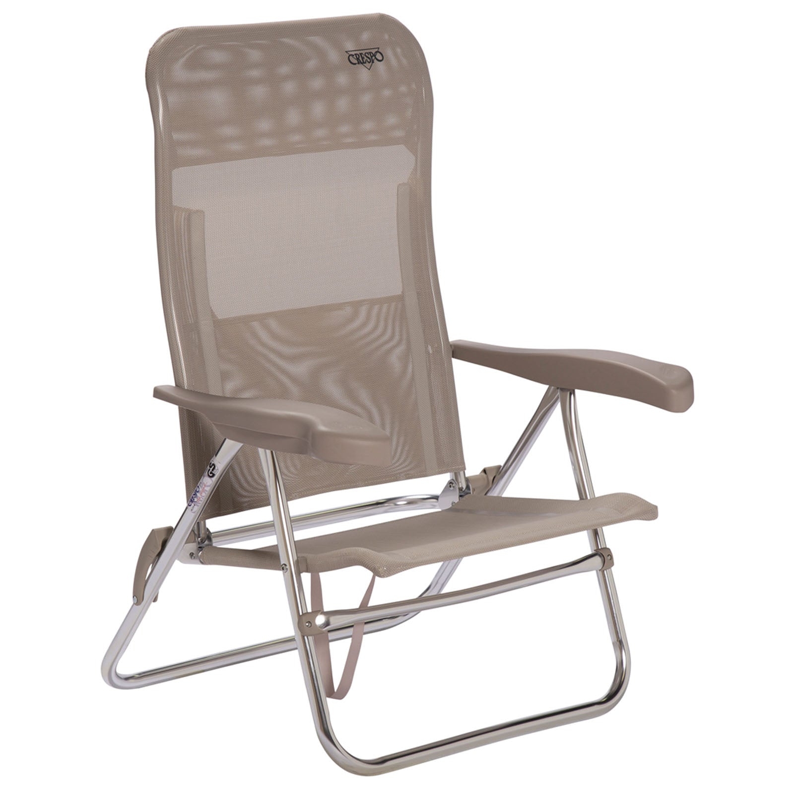 Chaise de plage CRESPO AL 205 chaise longue de jardin de camping chaise pliante pliable en aluminium