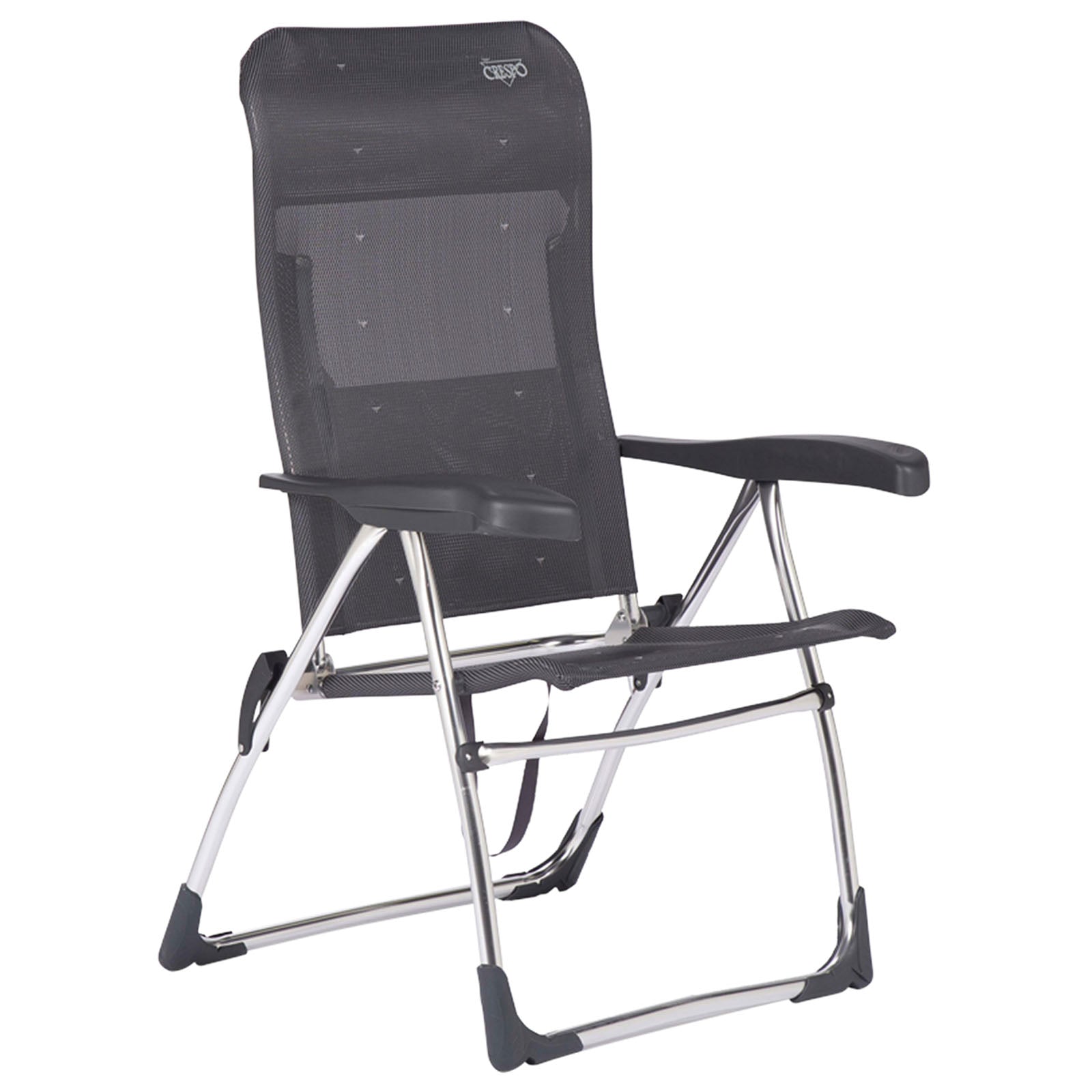 CRESPO beach chair AL 206 camping garden lounger chair folding chair foldable aluminum