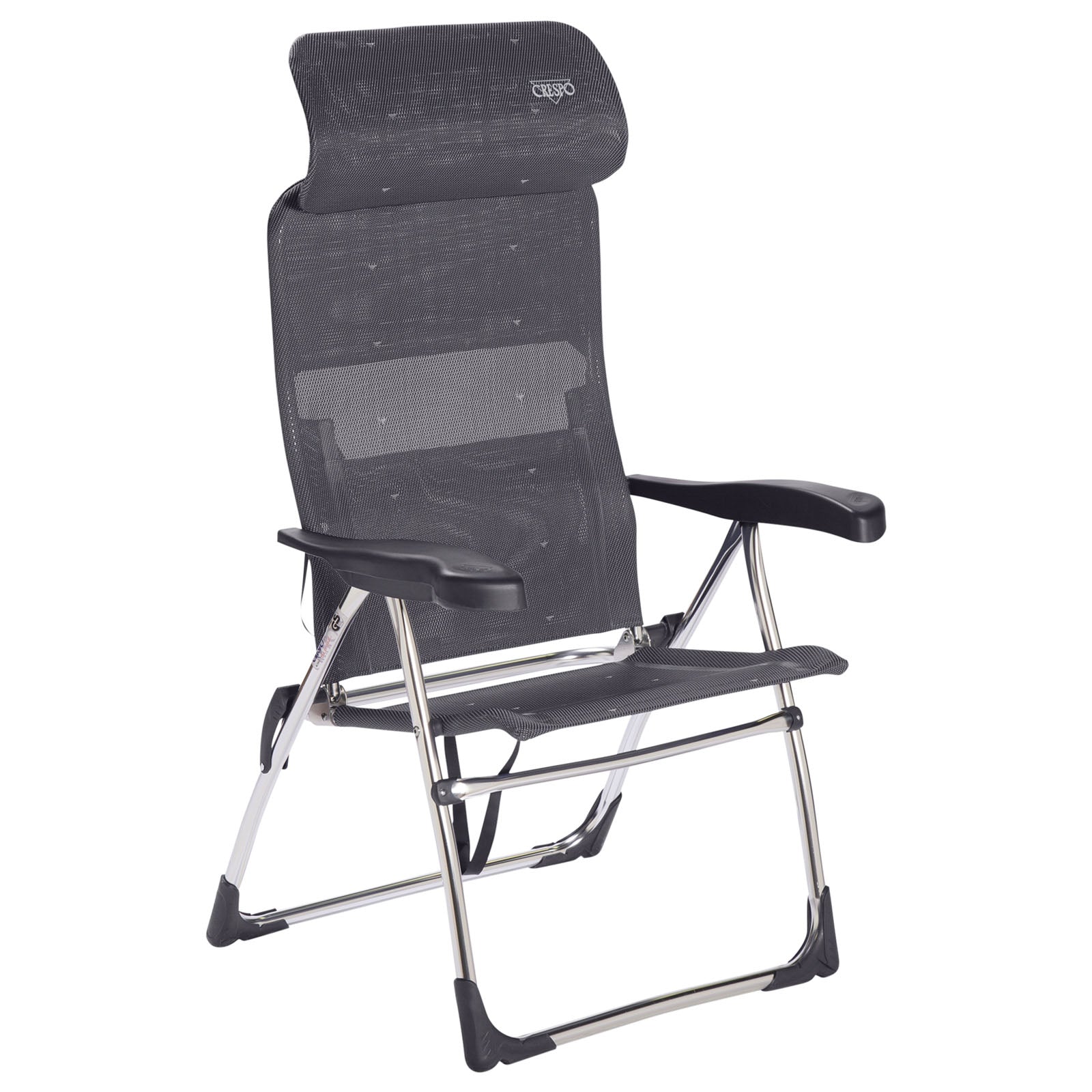 CRESPO Beach Chair AL 206 Compact Camping Garden Lounger Chair Folding Chair Foldable