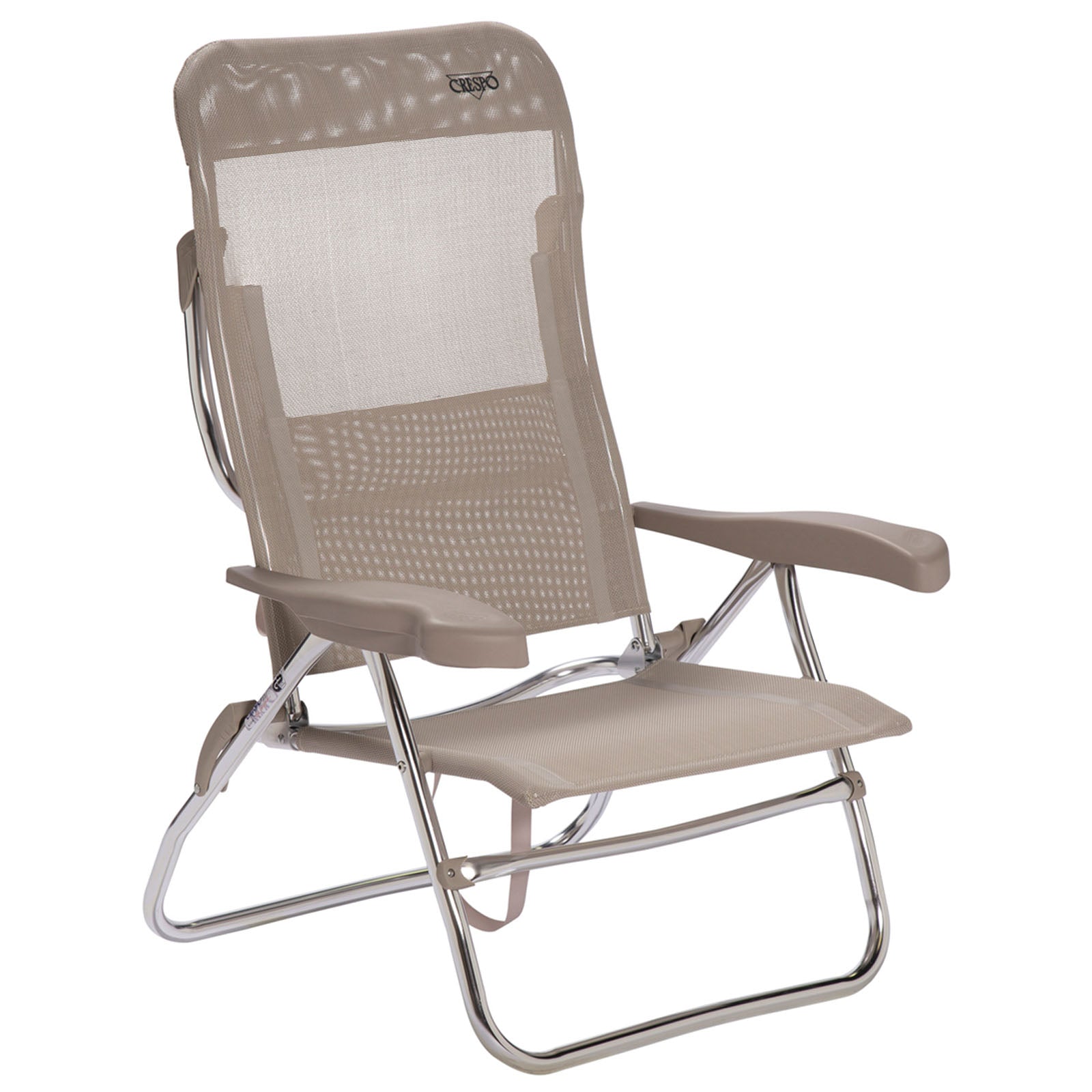 CRESPO beach chair AL 223 camping garden lounger chair folding chair foldable aluminum