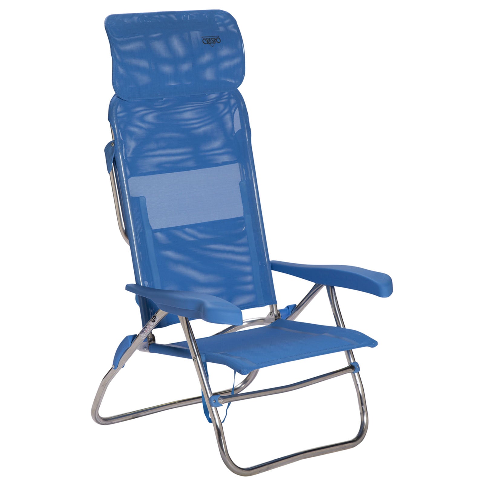 Chaise de camping CRESPO AL 223 Chaise longue de jardin compacte Chaise pliante pliable en aluminium