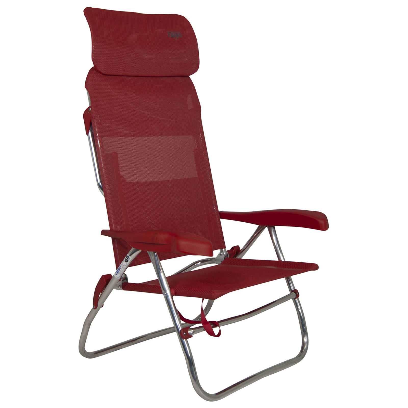 Chaise de camping CRESPO AL 223 Chaise longue de jardin compacte Chaise pliante pliable en aluminium