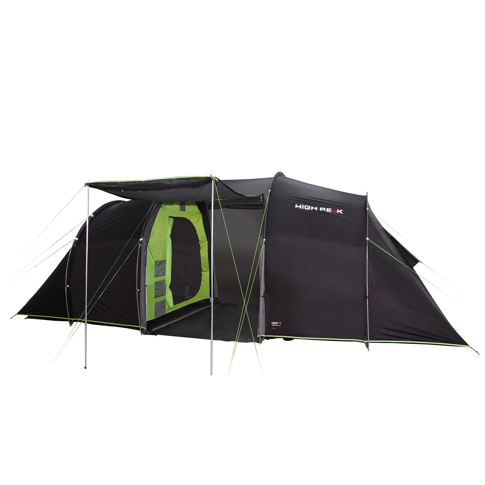 HIGH PEAK Tunnelzelt Tauris 4 Personen Camping Gruppen Zelt Familienzelt Vorraum