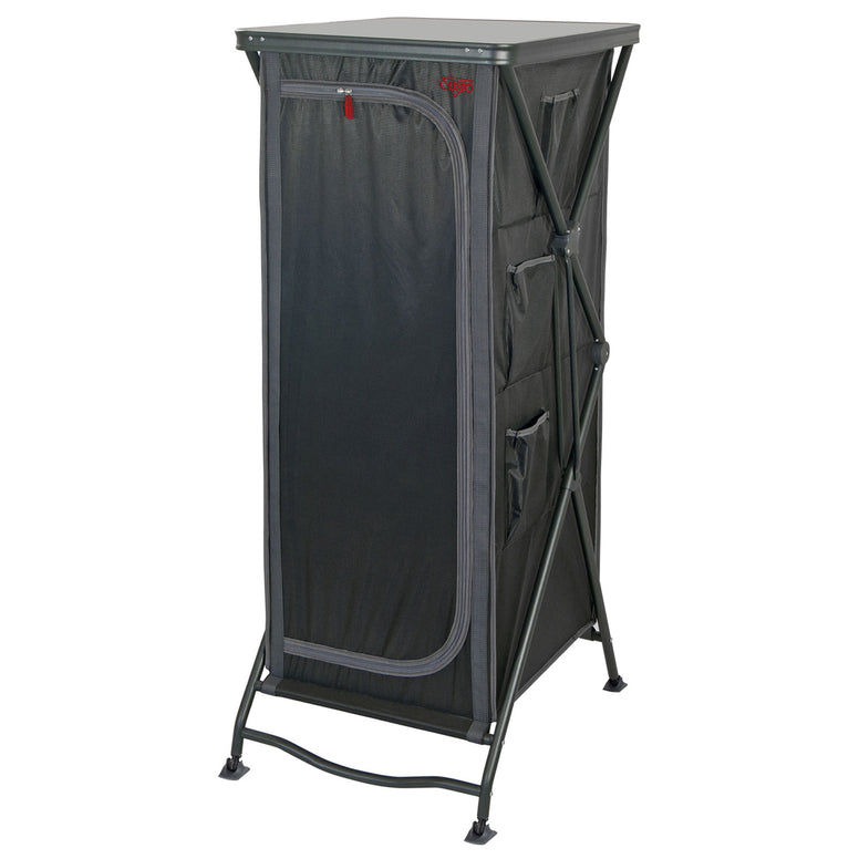 Cuisine de camping CRESPO AP 101, armoire pliante, table, commode en tissu, caravane pliable