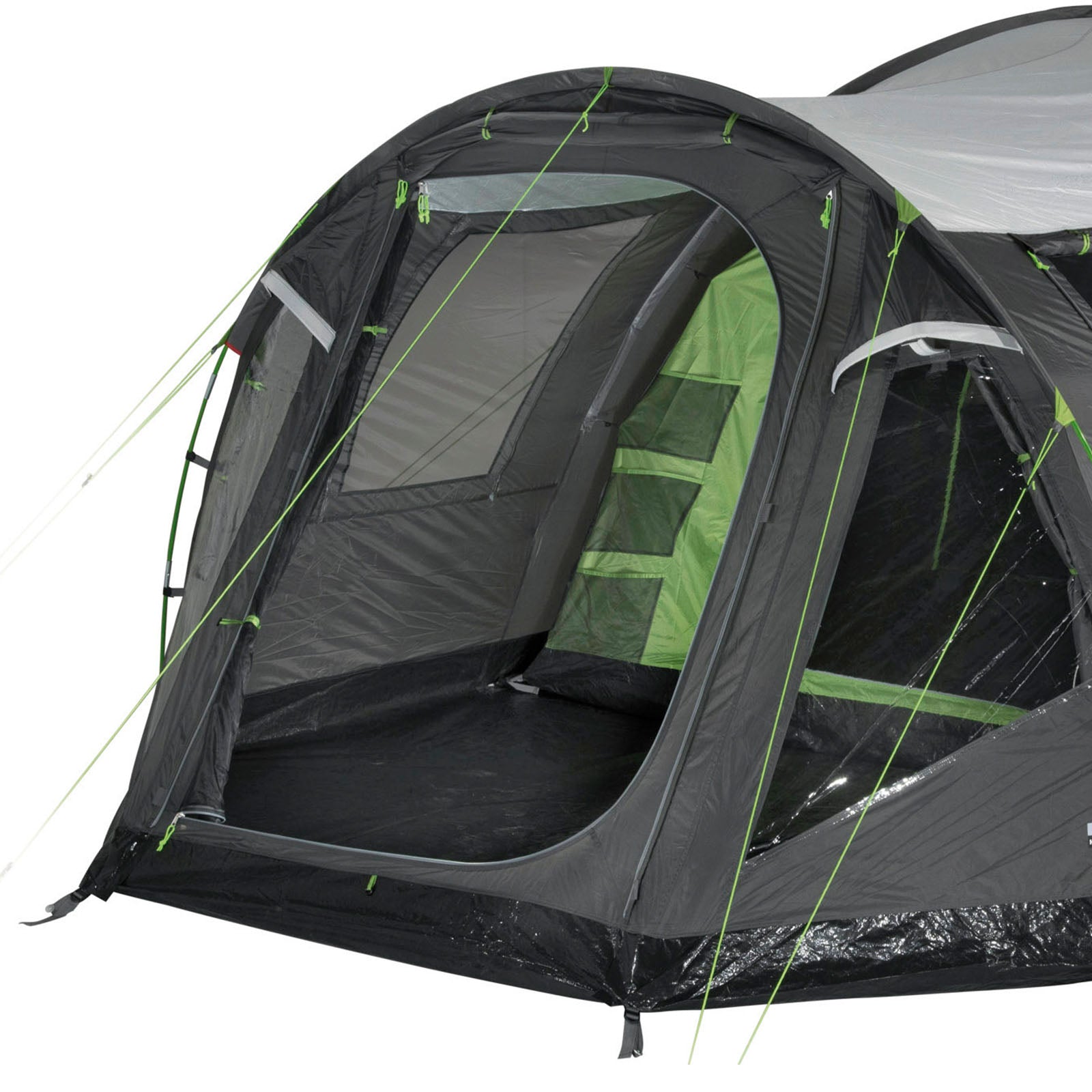 HIGH PEAK Kuppelzelt Santiago 5 Personen Familienzelt Camping Zelt Groß Vorraum