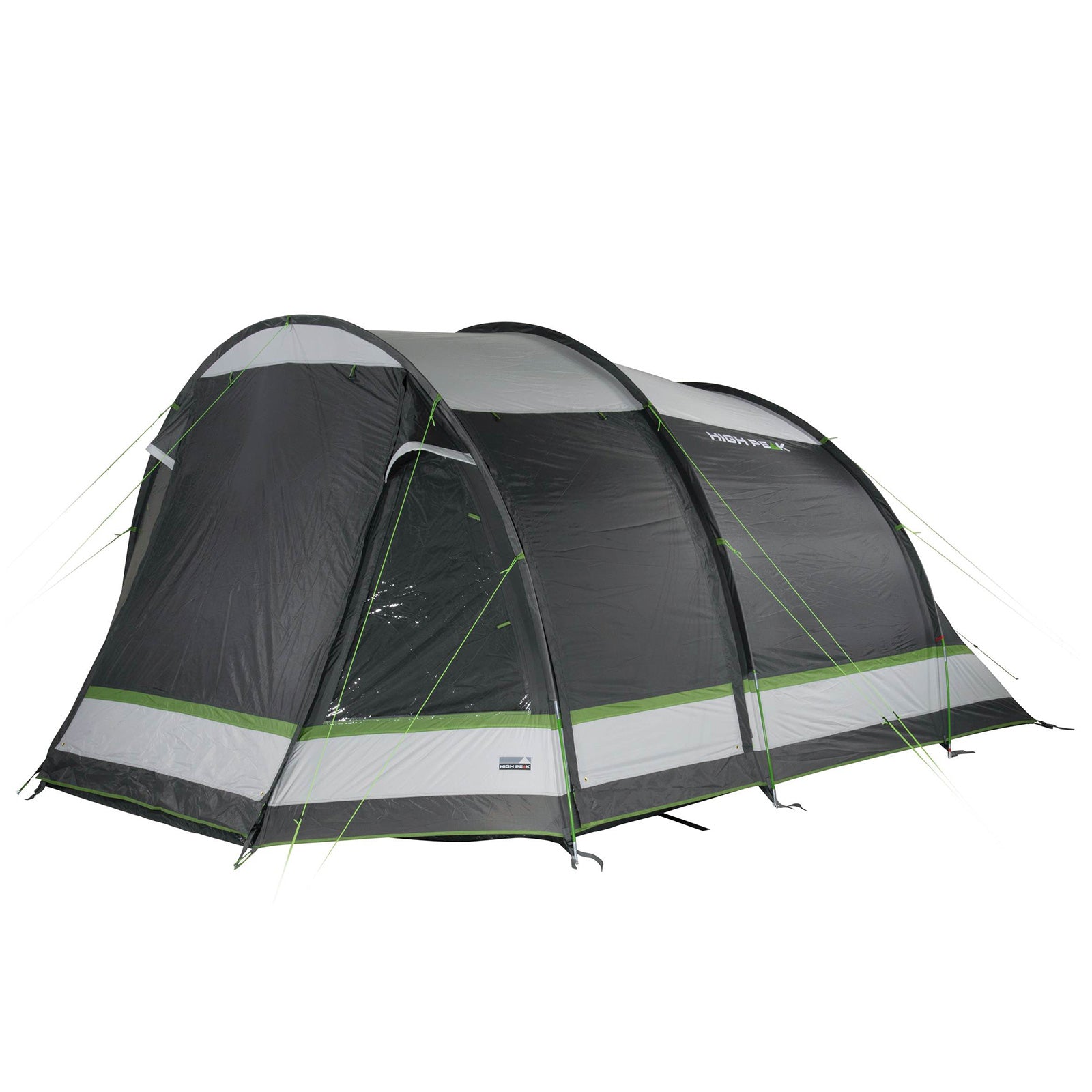 Tente tunnel HIGH PEAK Meran Tente de camping familiale 5 personnes avec 2 cabines et vestibule
