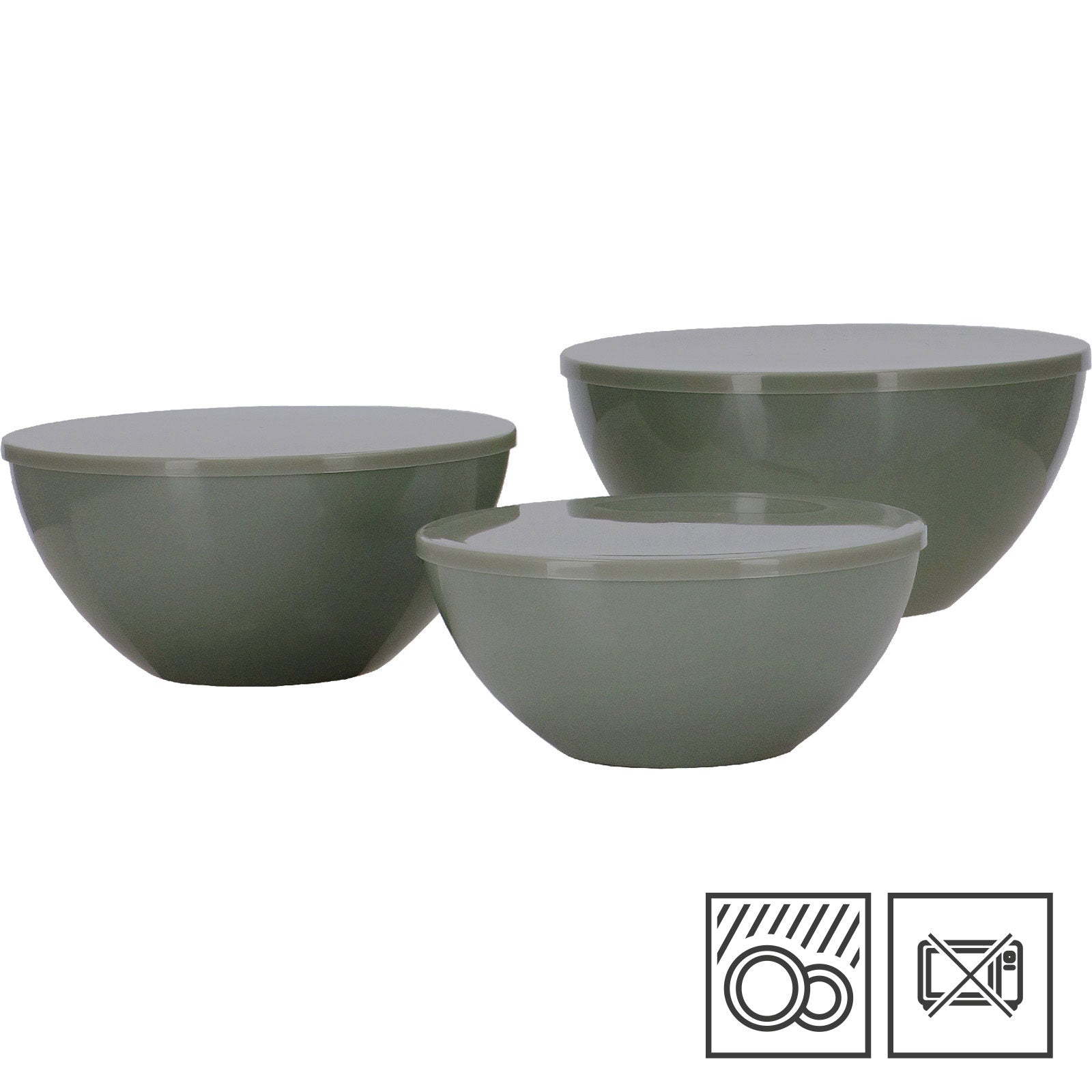 TRAVELLIFE Salad Bowl Set Palma Camping Bowls Melamine Ceramic Look 6 pcs