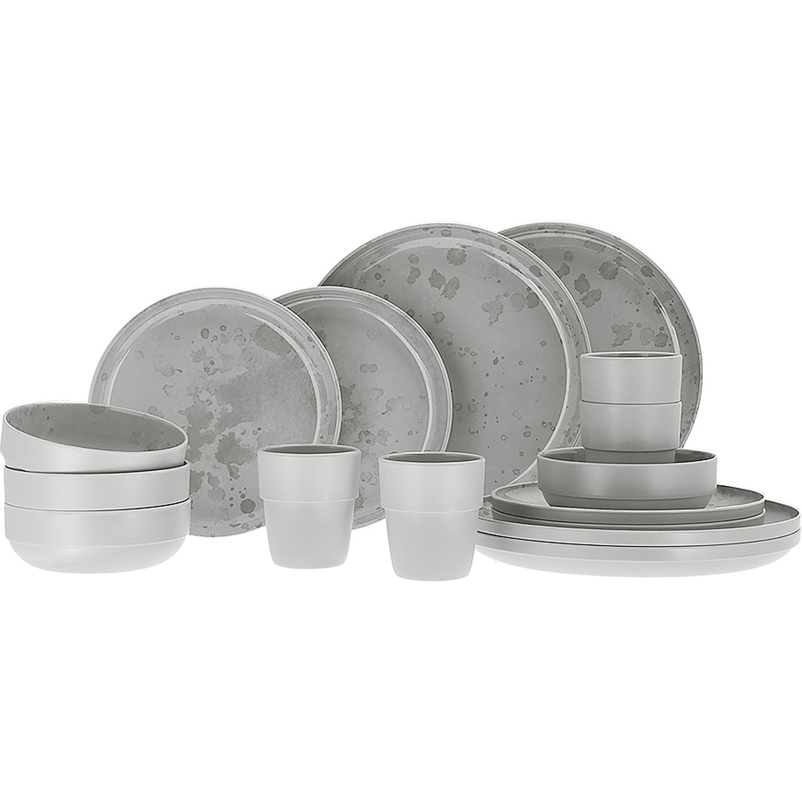 camping melamin geschirr set TRAVELLIFE Melamin Geschirr Set Palma Camping Reise Keramik Optik 16 t