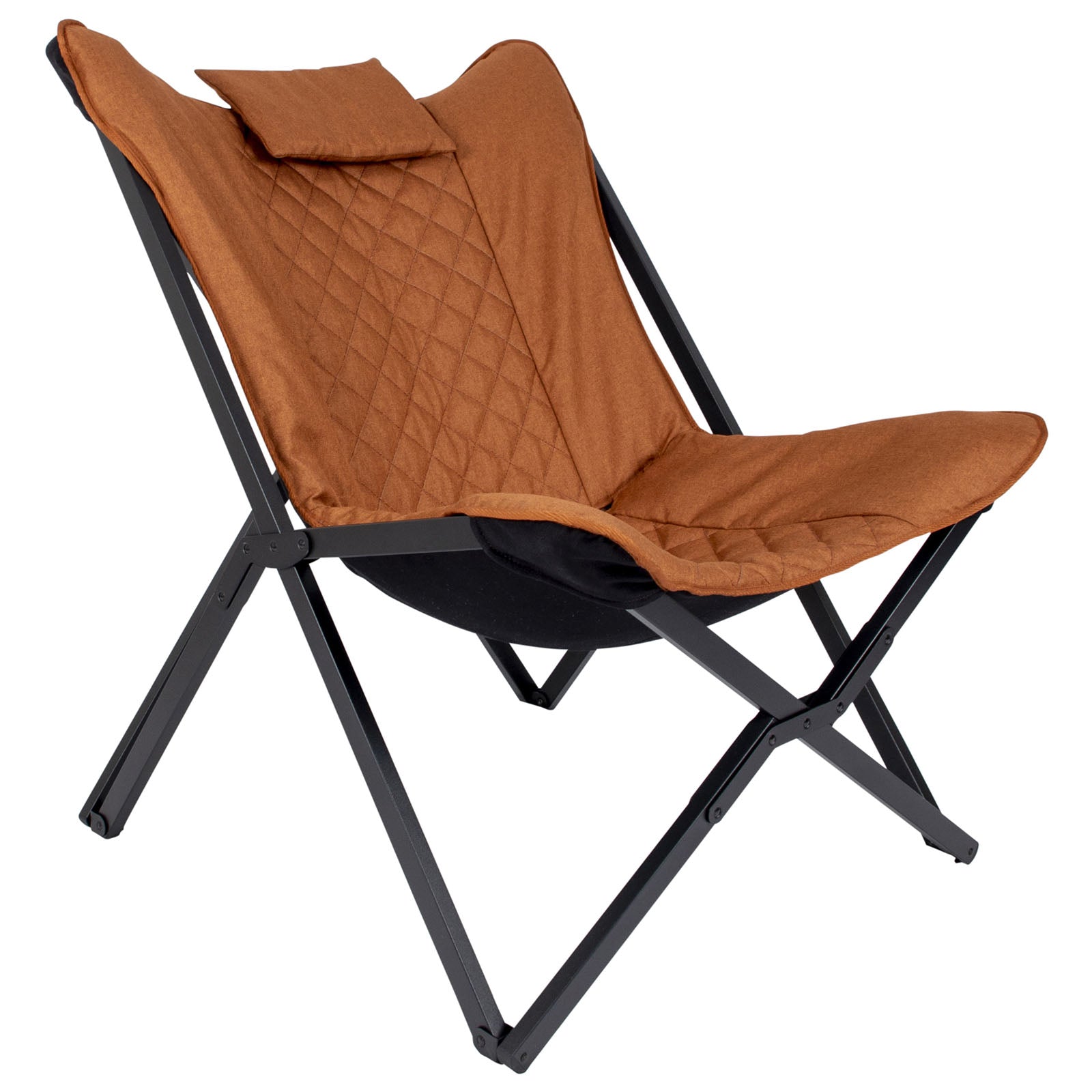 BO-CAMP Butterfly Chair Molfat Camping Garden Lounge Chair Armchair Folding Chair