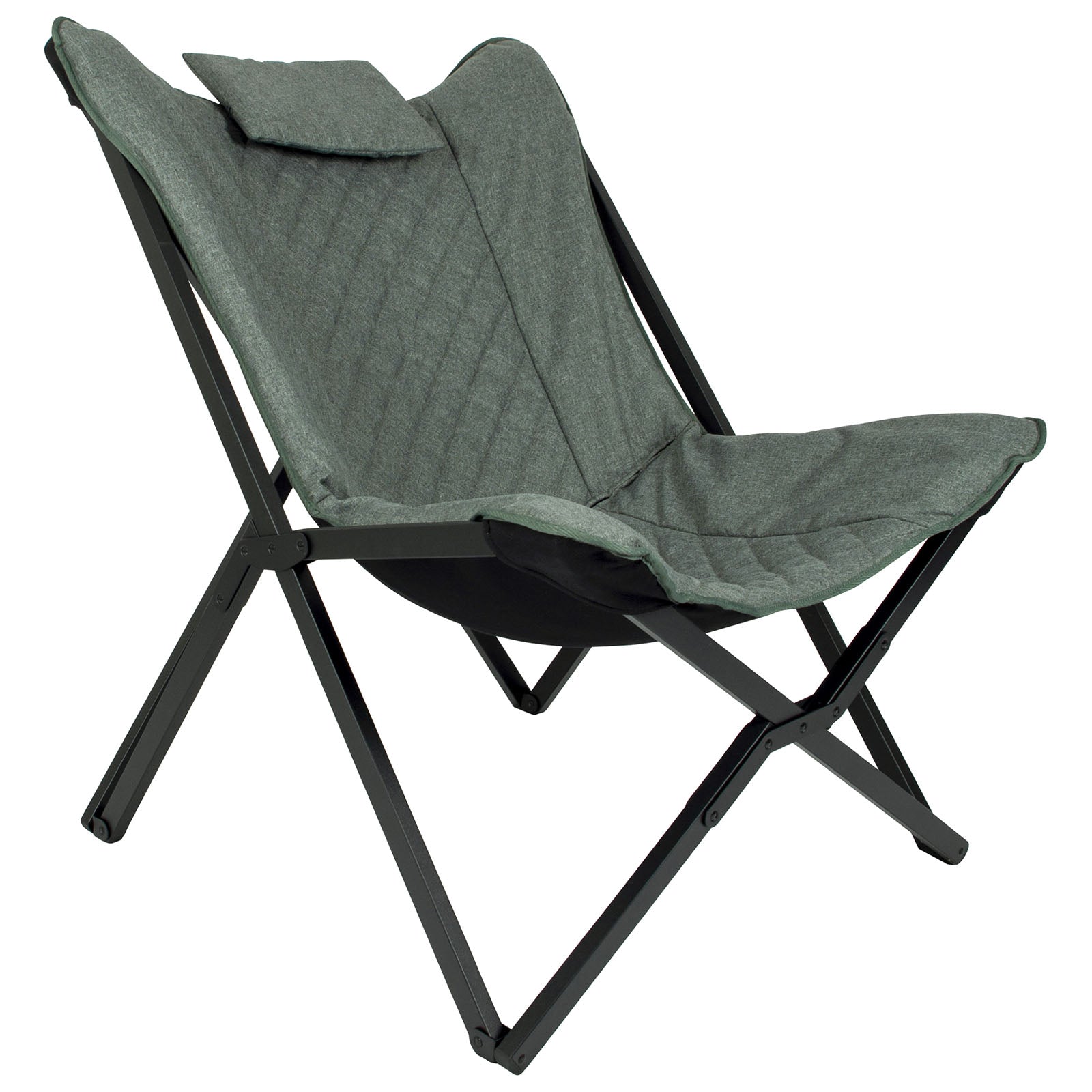 BO-CAMP Butterfly Chair Molfat Camping Garden Lounge Chair Armchair Folding Chair