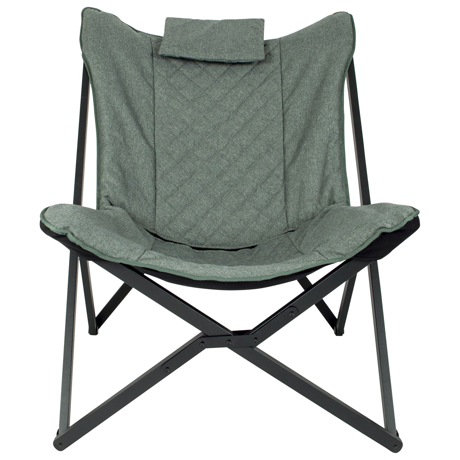 BO-CAMP Butterfly Chair Molfat Camping Garden Lounge Chair Armchair Folding Chair