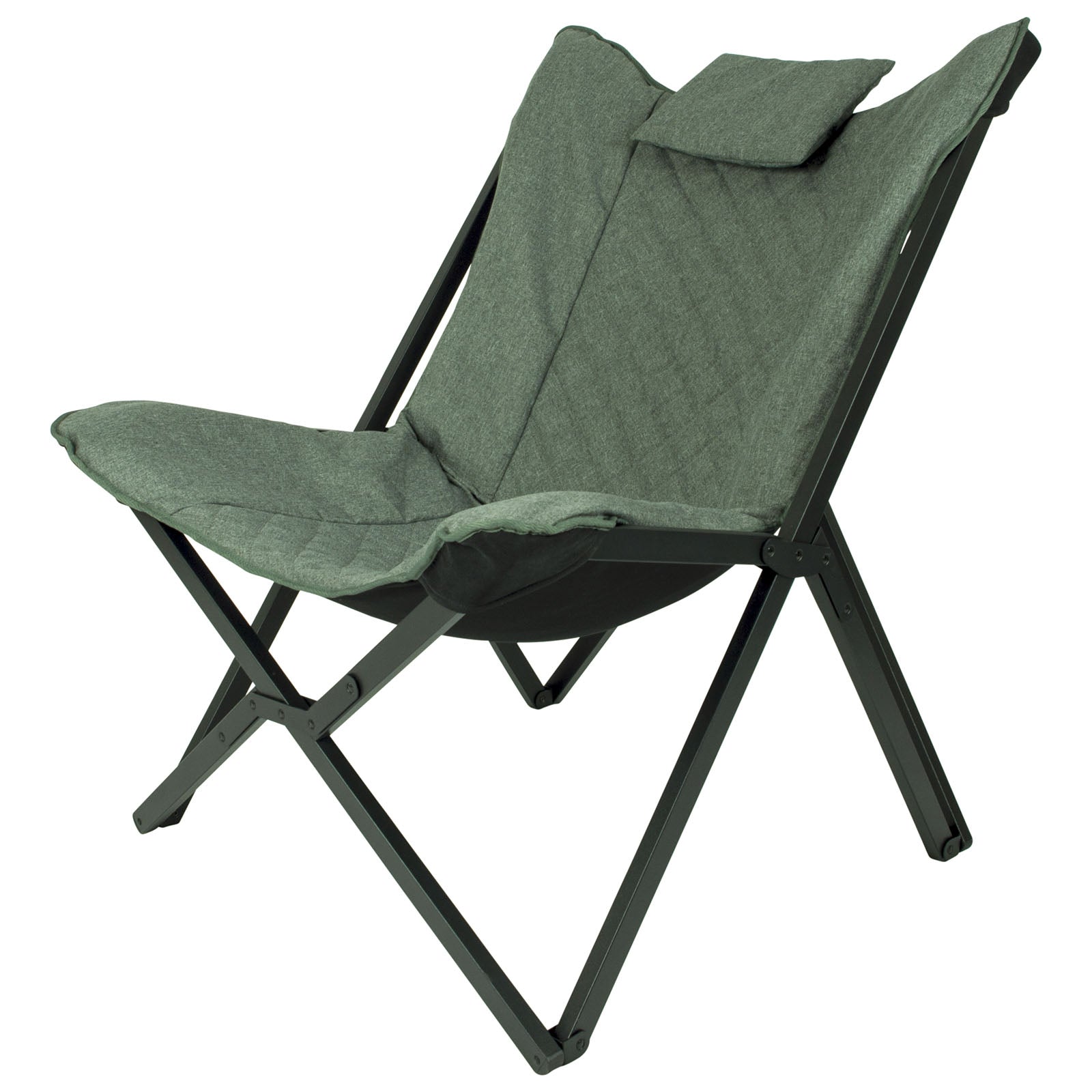 BO-CAMP Butterfly Chair Molfat Camping Garden Lounge Chair Armchair Folding Chair