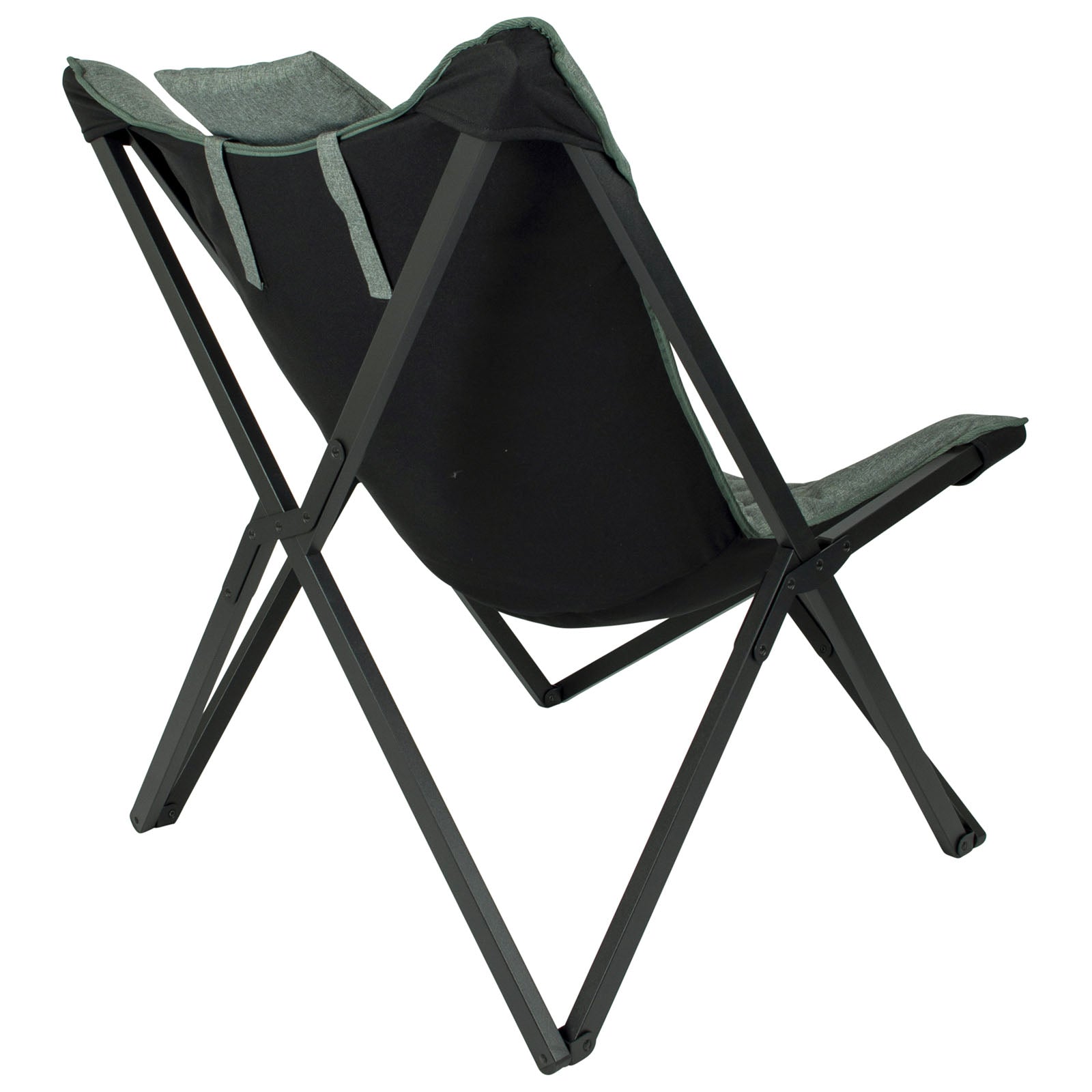 BO-CAMP Butterfly Chair Molfat Camping Garden Lounge Chair Armchair Folding Chair