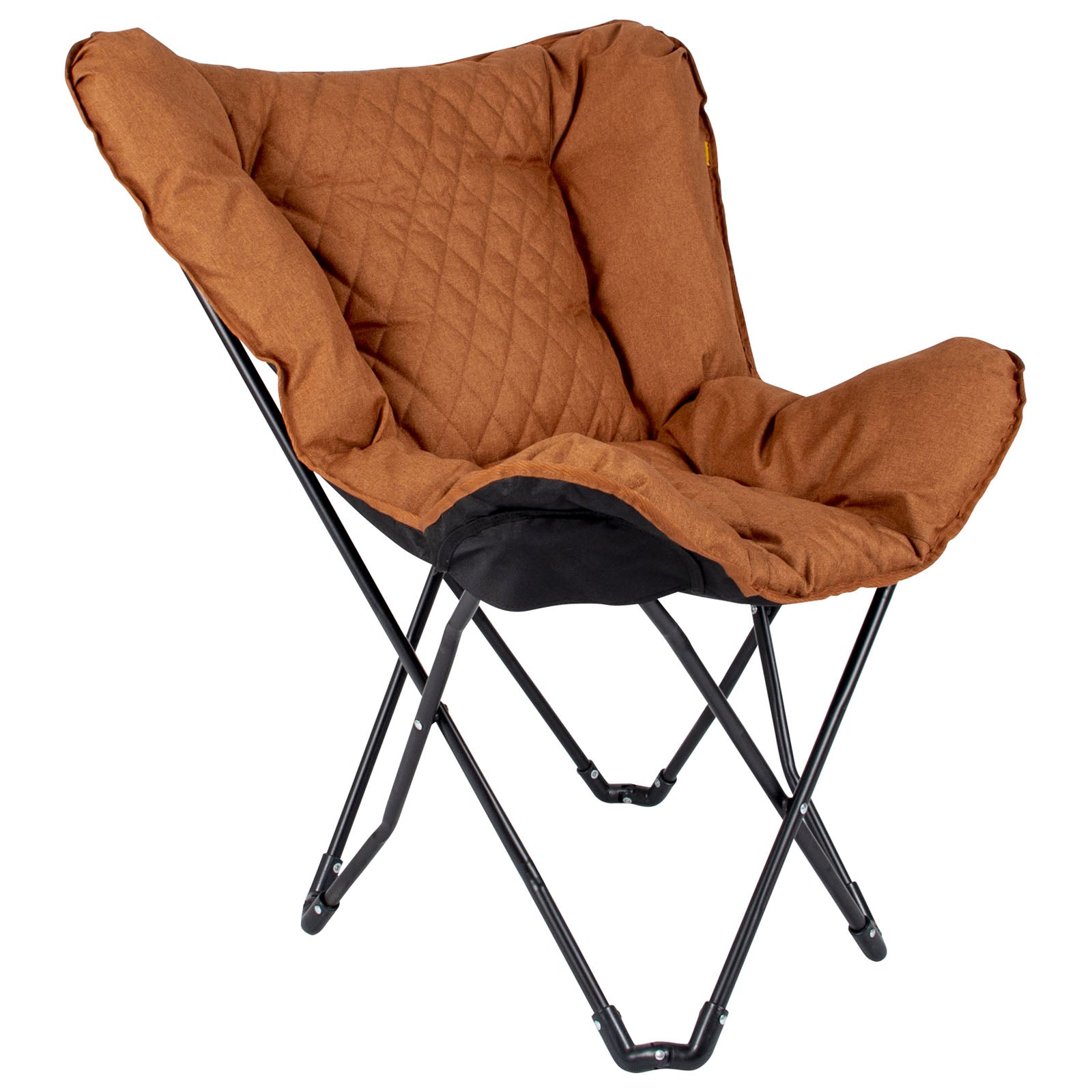 BO-CAMP Butterfly Chair Himrod Camping Garden Lounge Chair Armchair Folding Chair