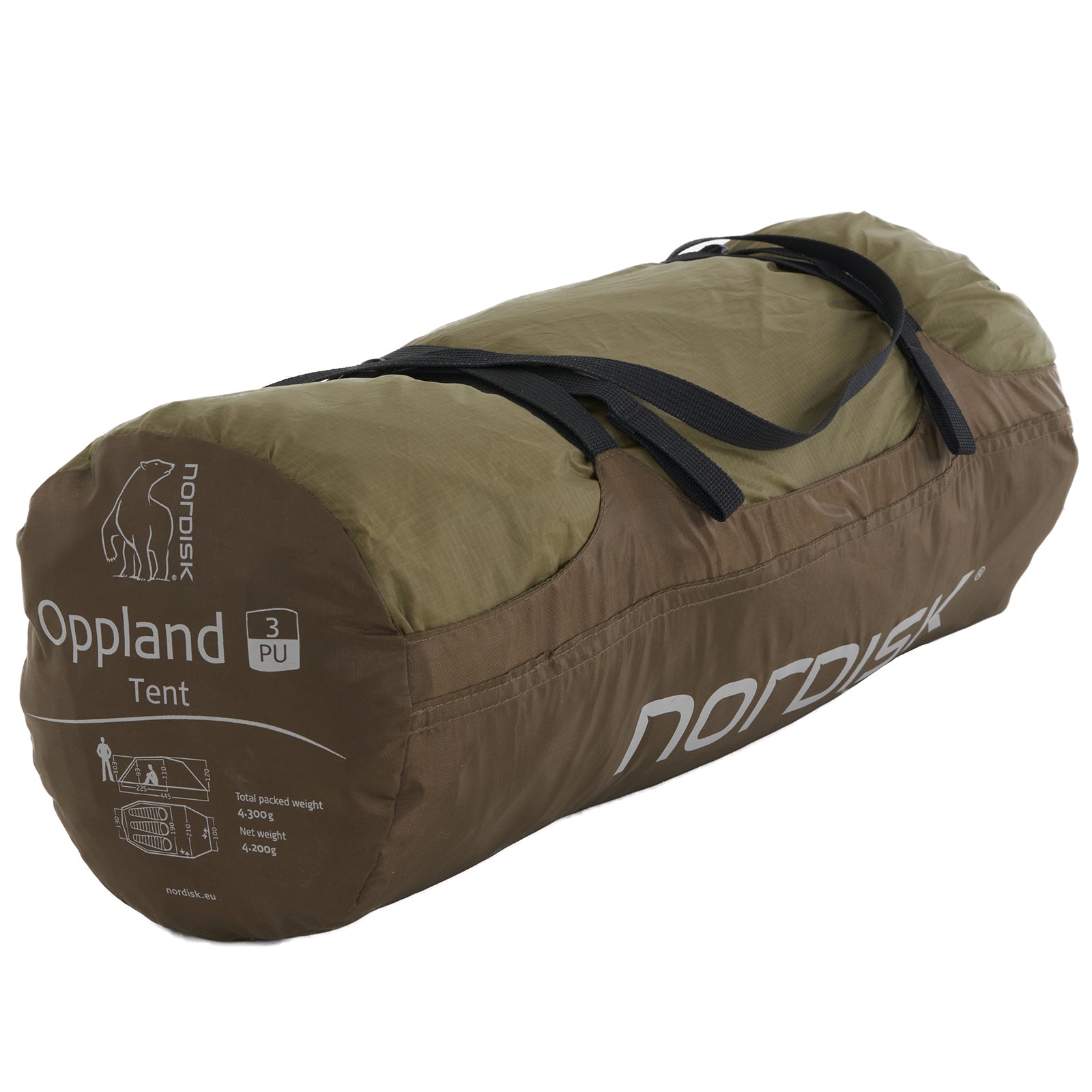NORDISK trekking tent Oppland 3 people PU tunnel tent camping aluminum lightweight 4.6 kg