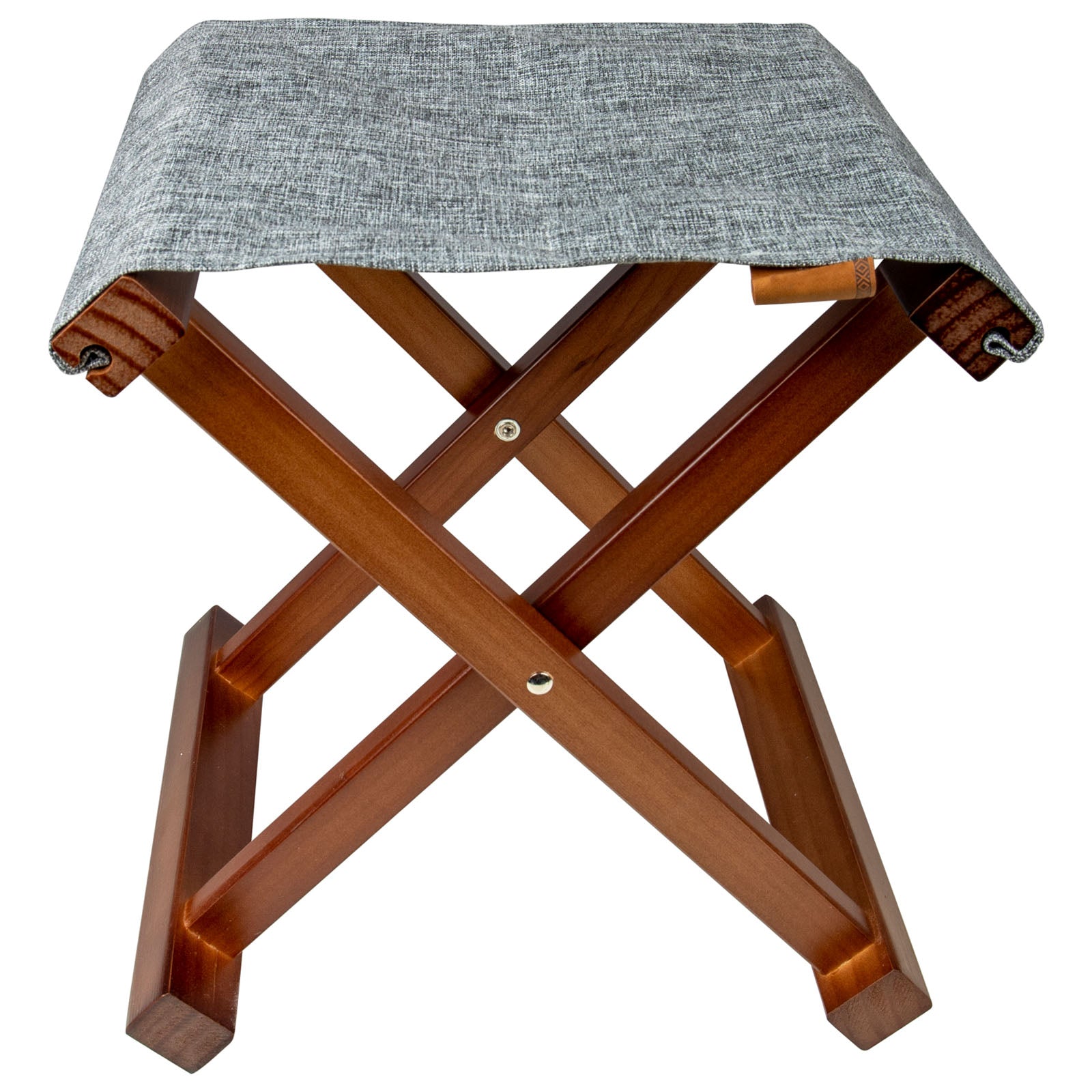 BO-CAMP folding stool Brentford retro camping stool folding stool wooden stool 100 kg