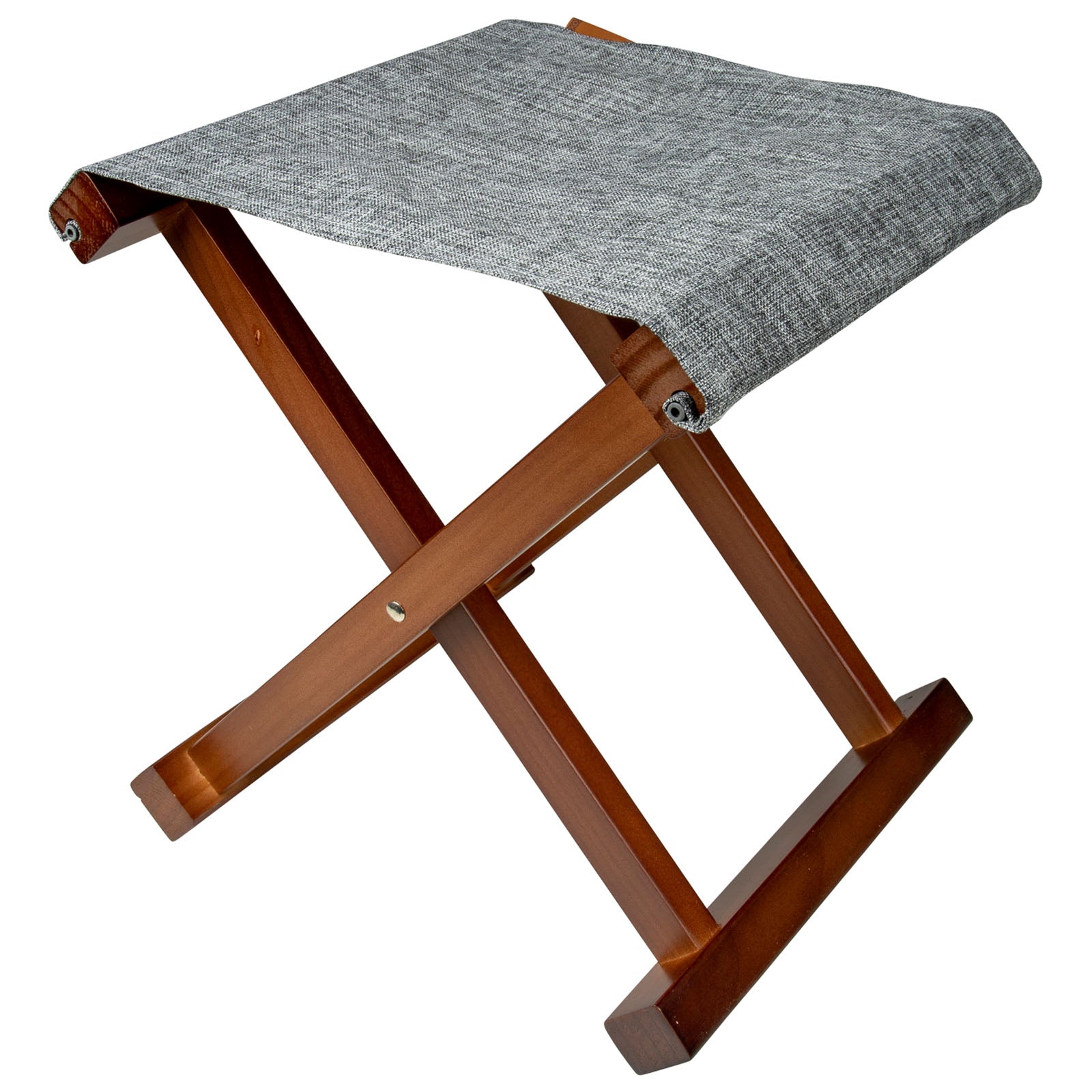 BO-CAMP folding stool Brentford retro camping stool folding stool wooden stool 100 kg