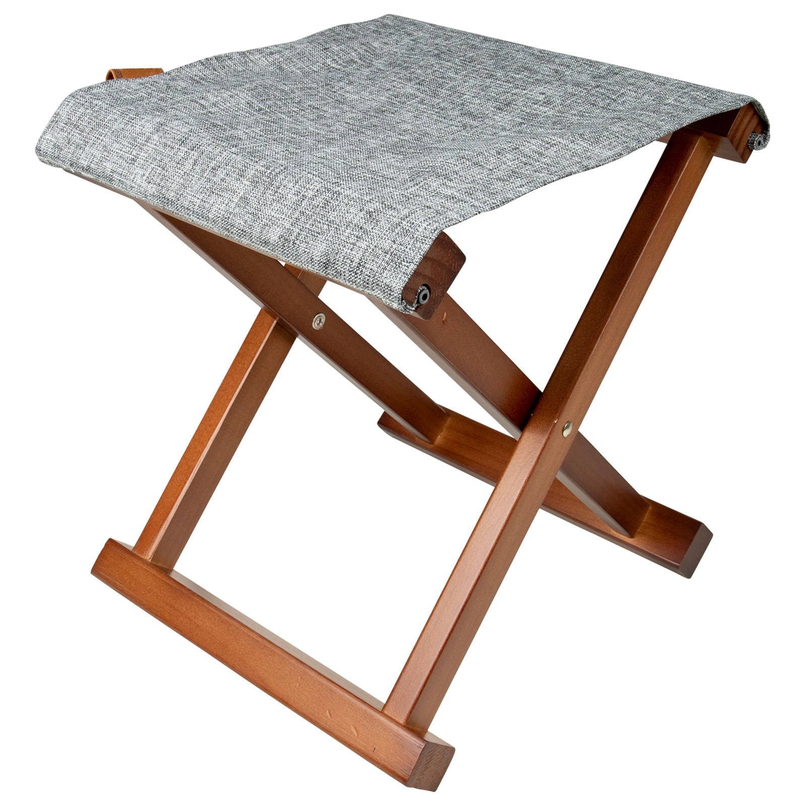 BO-CAMP folding stool Brentford retro camping stool folding stool wooden stool 100 kg