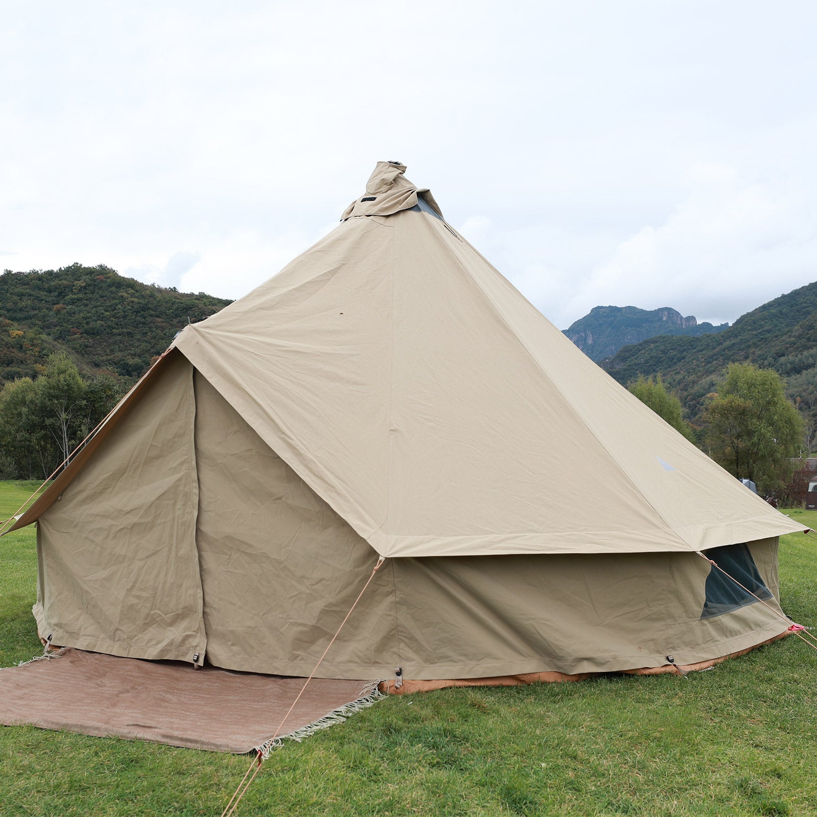 8 personen familienzelt KINGCAMP Khan 500 Tipi Zelt 8 Personen Tepee Familienzelt Campingzelt