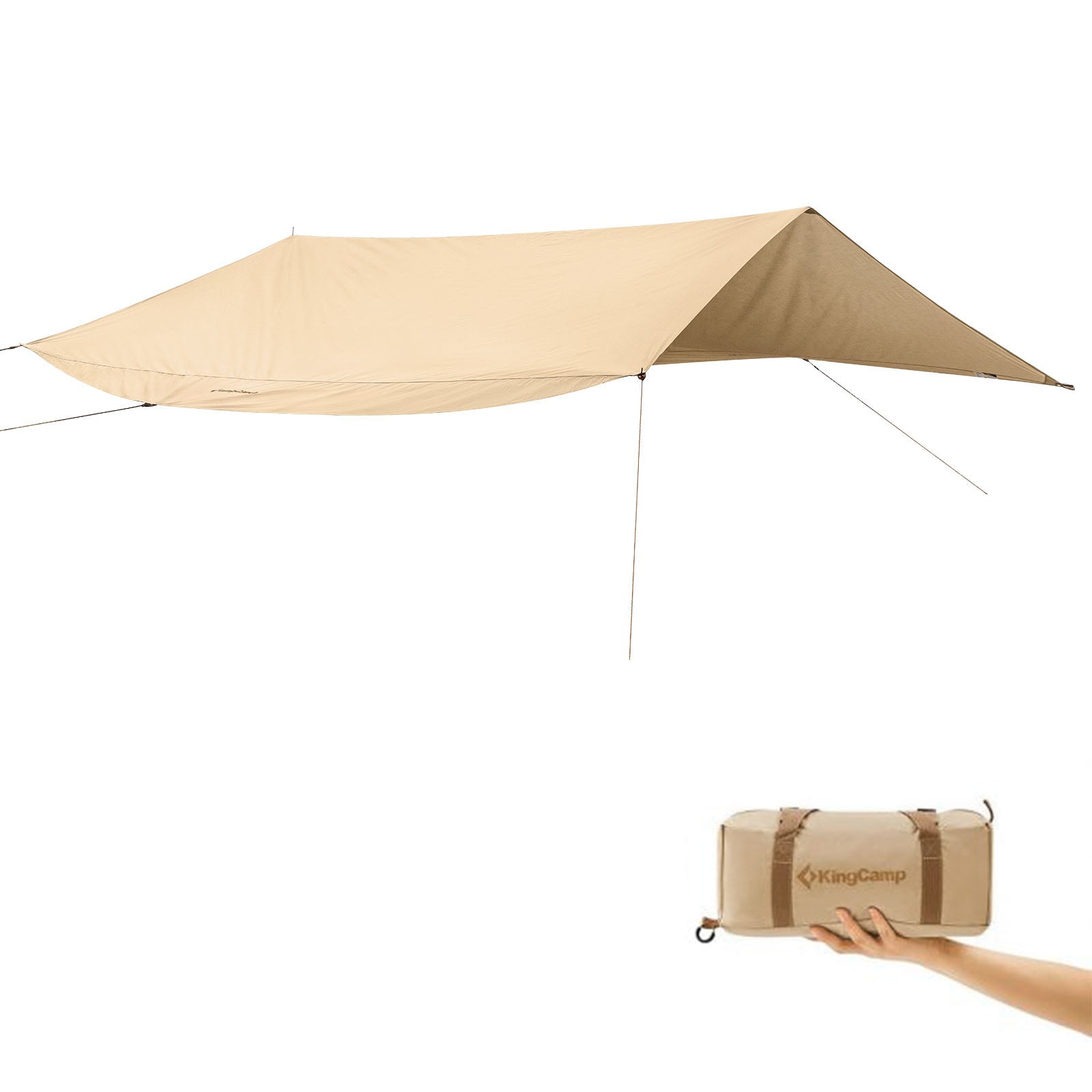 KINGCAMP Tarp Khan T Sun Sail Camping Wind Protection From Tent Tarpaulin Cotton