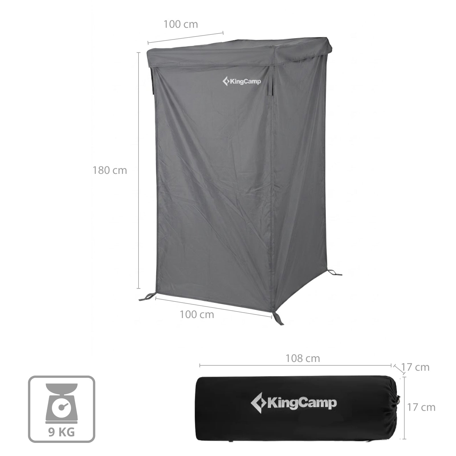 KINGCAMP Auto Duschzelt Road Shower Outdoor Camping Dusche Umkleide Zelt Kabine