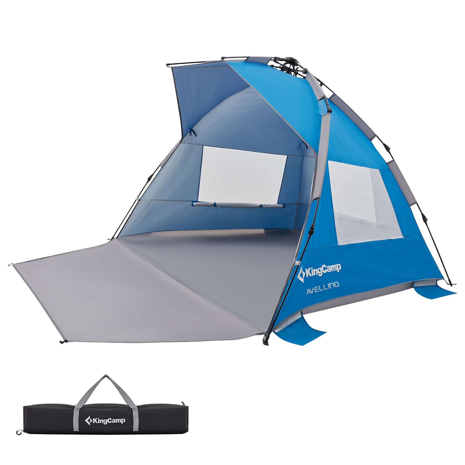 KINGCAMP Beach Shell Avellino Seconds Tent XL Quick Pop Up Automatic UPF50+