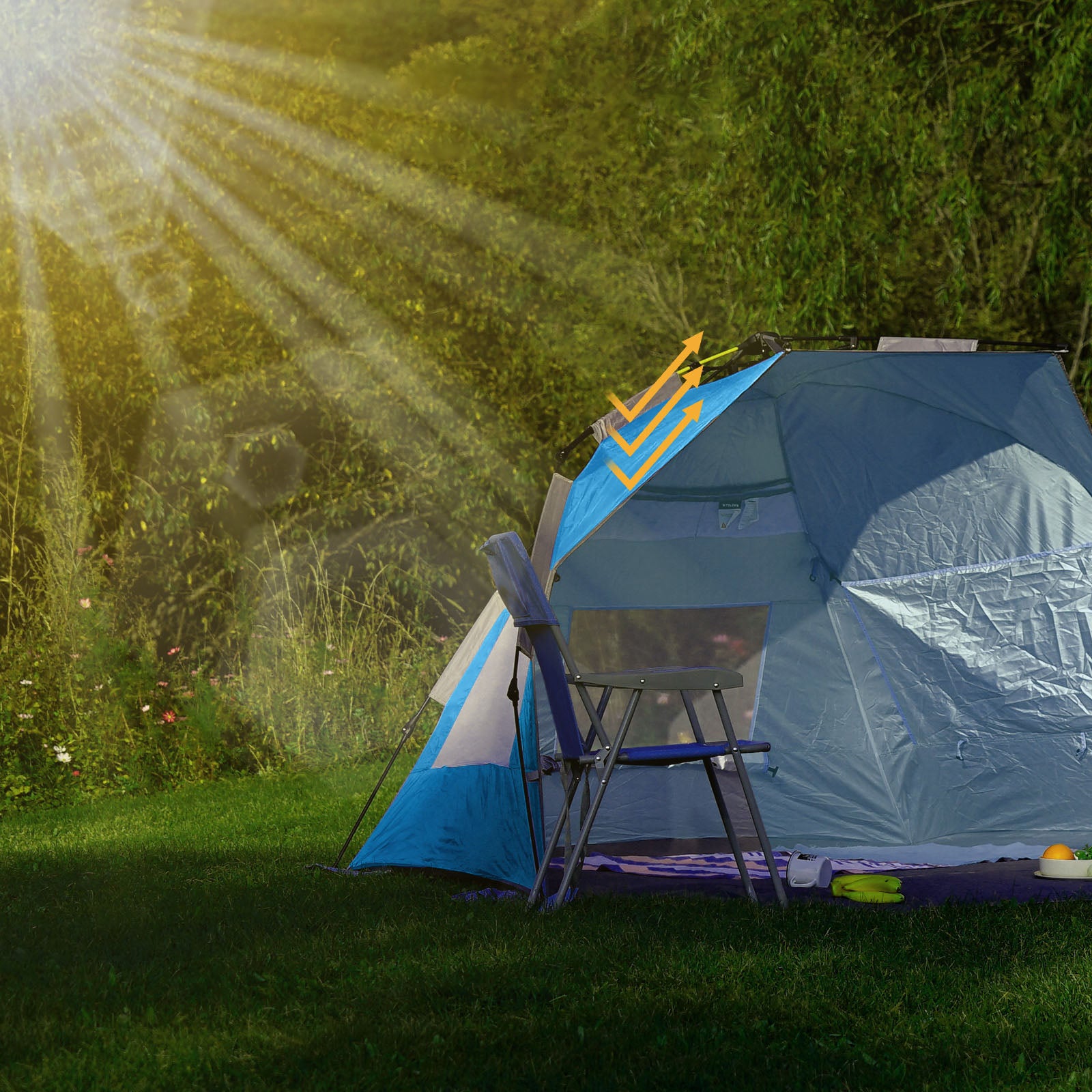 KINGCAMP Beach Shell Avellino Seconds Tent XL Quick Pop Up Automatic UPF50+