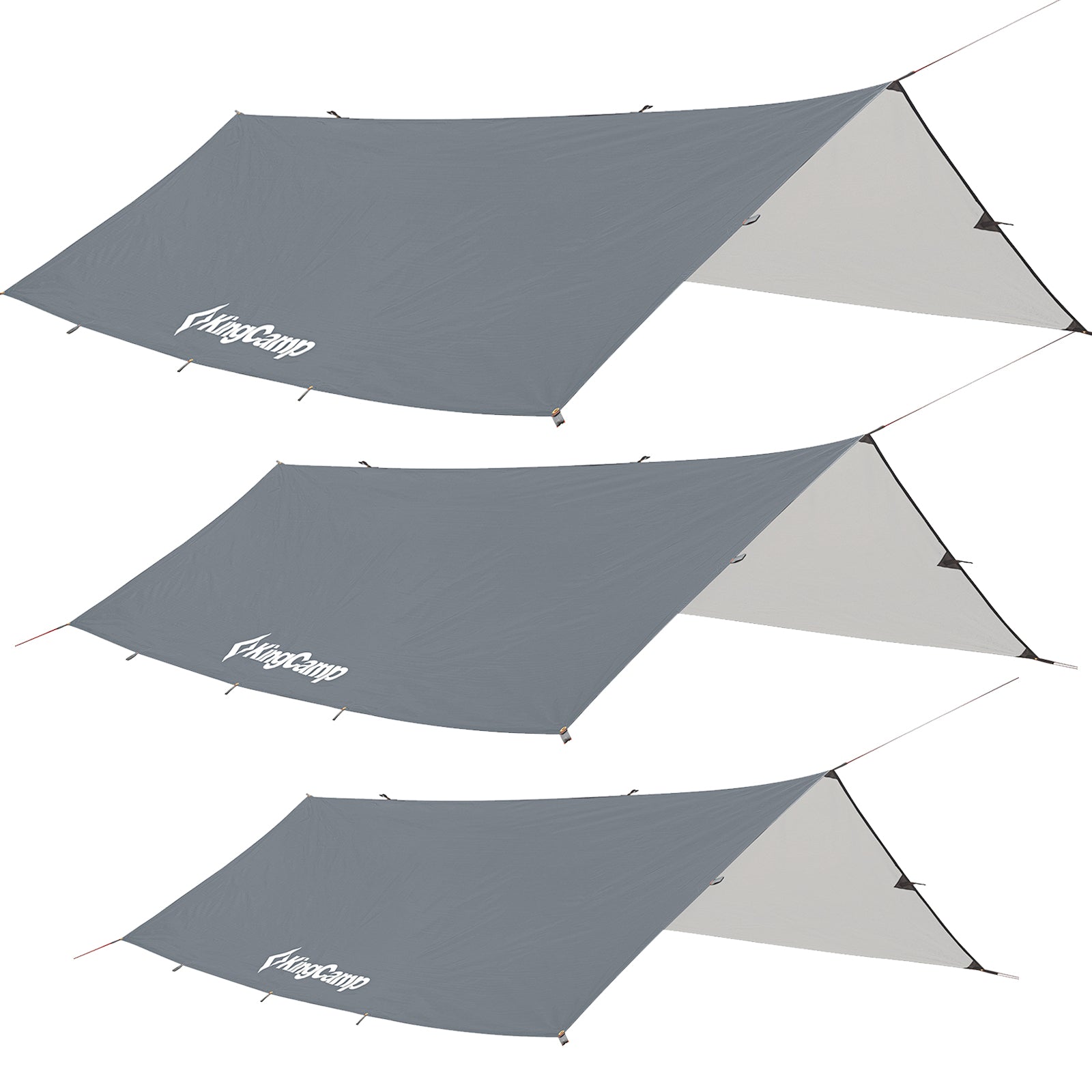 KINGCAMP Camping Tarp Bowman Sun Shade Bus Tent Wind Protection Tarpaulin Roof UV 50+