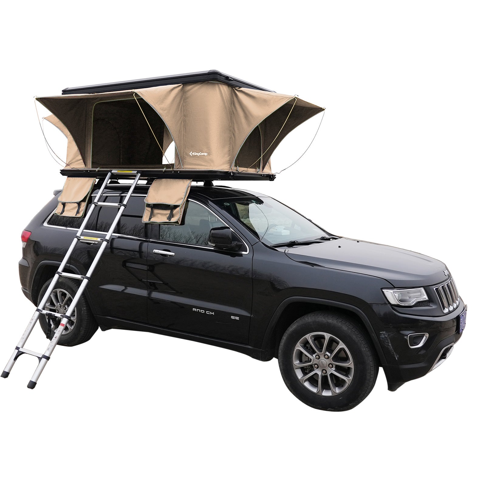 KINGCAMP Auto Dachzelt Boundless 2 Personen Hartschale Dach Zelt Autom