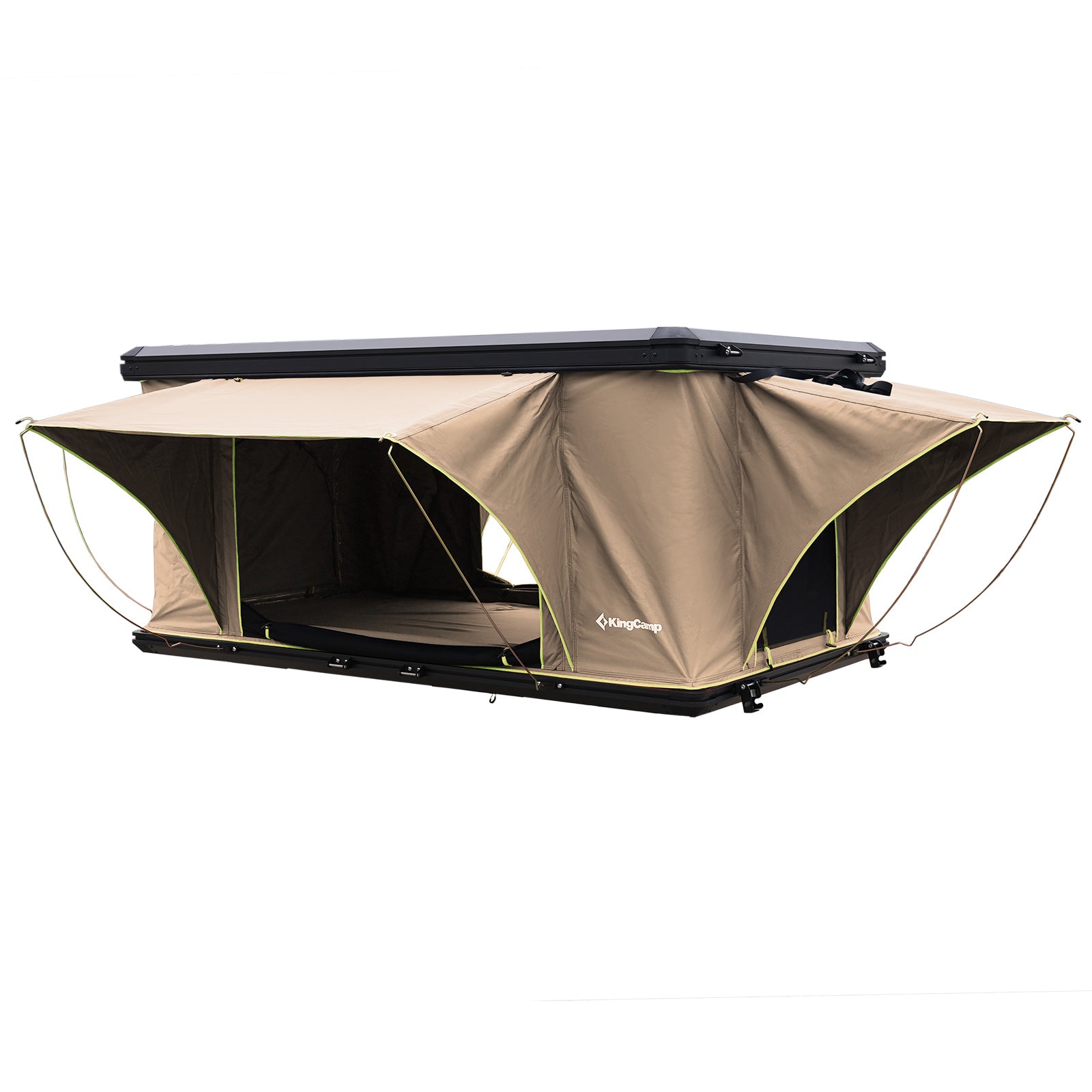 KINGCAMP Car Roof Tent Boundless 2 Person Hard Shell Roof Tent Automatic Box