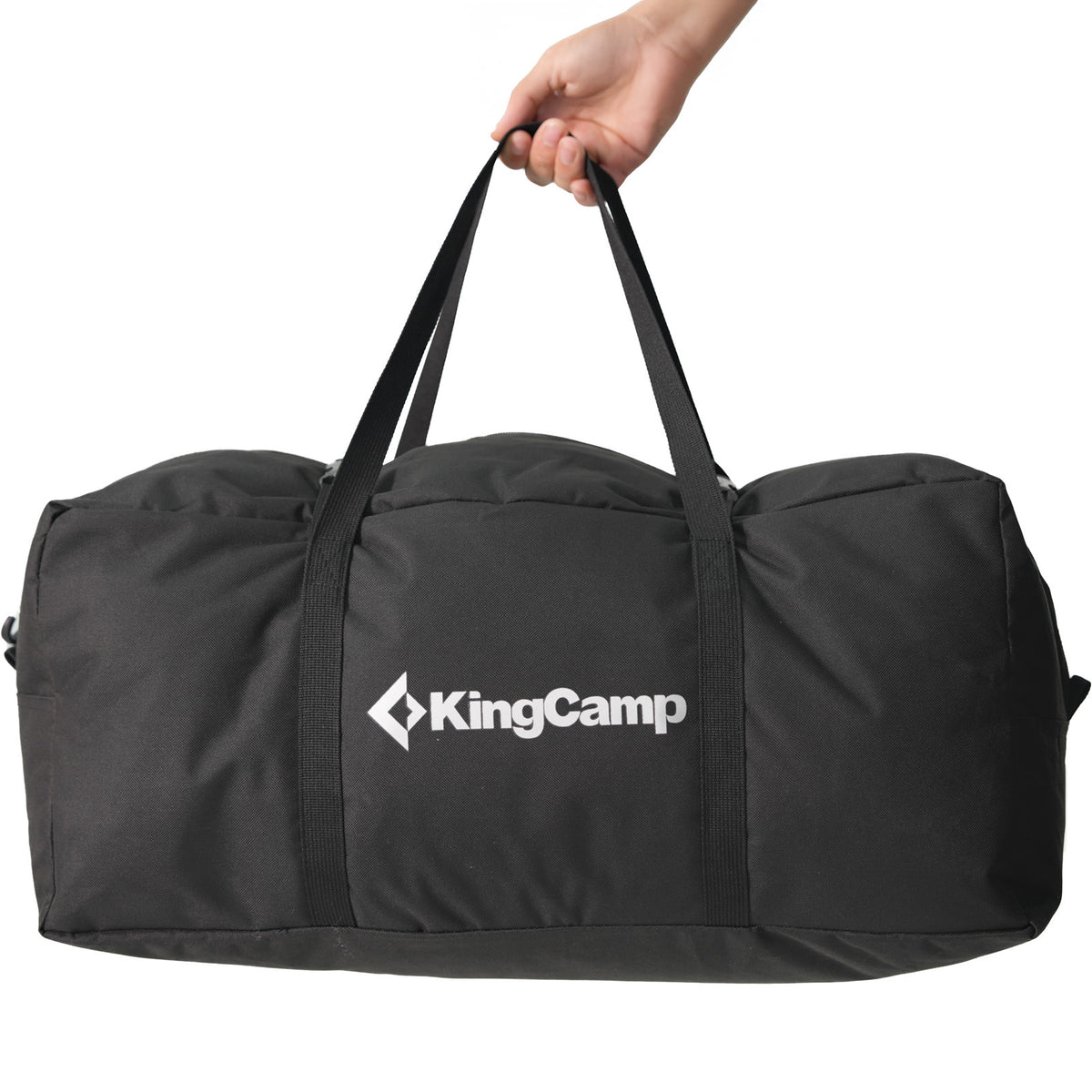 KINGCAMP Pinehouse III-tent, familietent voor 5 personen, katoenen kampeertent