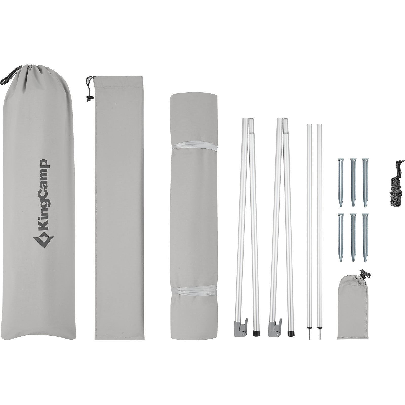 Bâche pare-soleil KINGCAMP KhanPalace Camping Protection contre le vent Auvent Bâche Coton