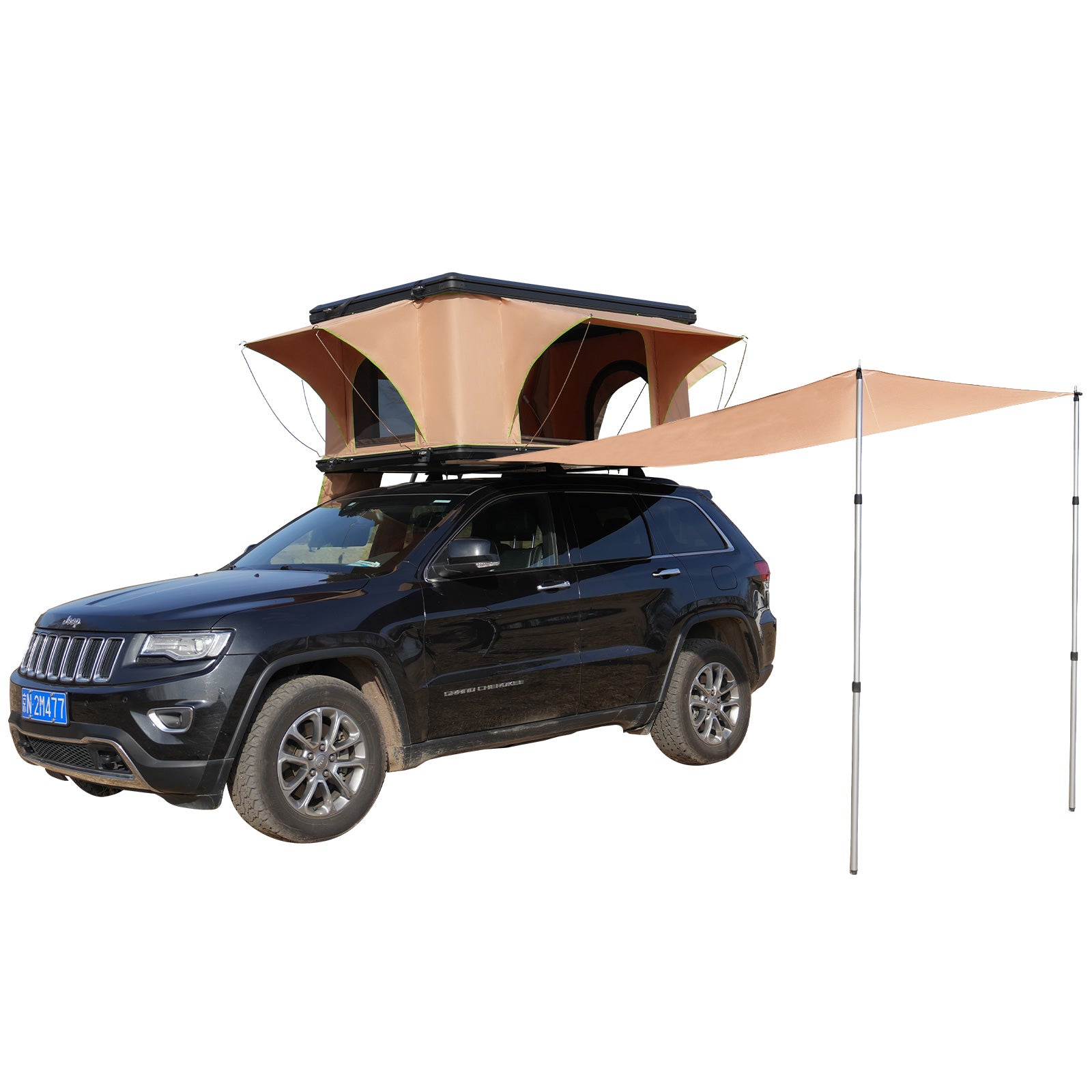 tarp am dachzelt befestigen KINGCAMP Rooftop Tarp Für Dachzelt Sonnensegel Camping Zelt Wind Schut