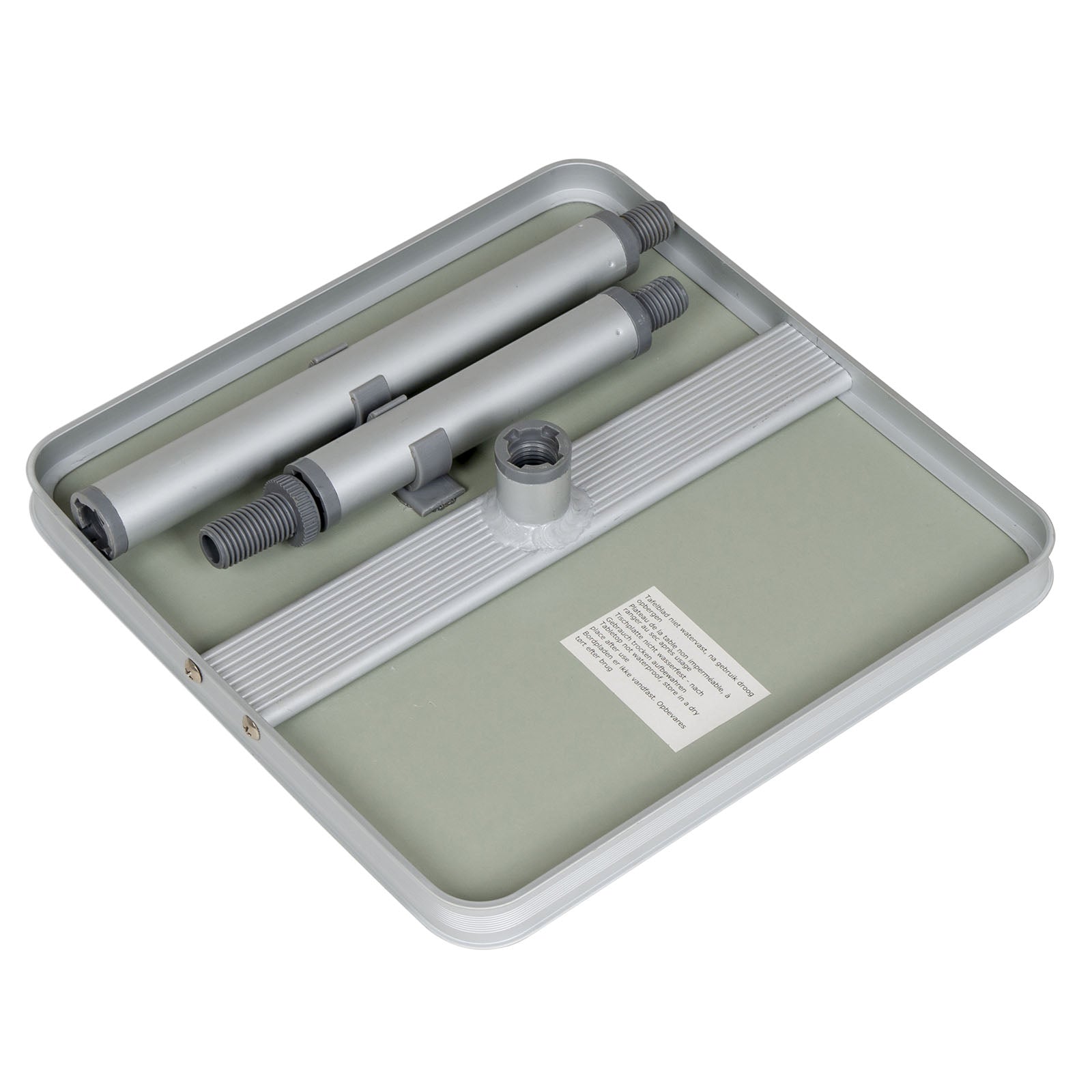 Mini table de camping BO-CAMP en aluminium - Table d'appoint, table de pêche, tabouret de bivouac - 3 hauteurs