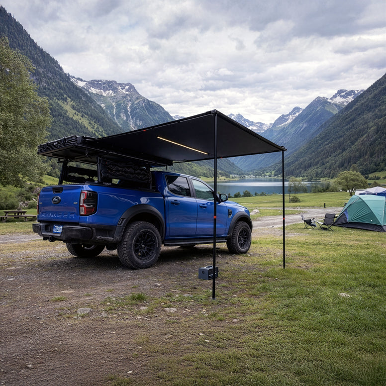 KINGCAMP Gepäckträger Markise Rooftop Awning Outdoor Tarp Bus Dach Alu UPF50+
