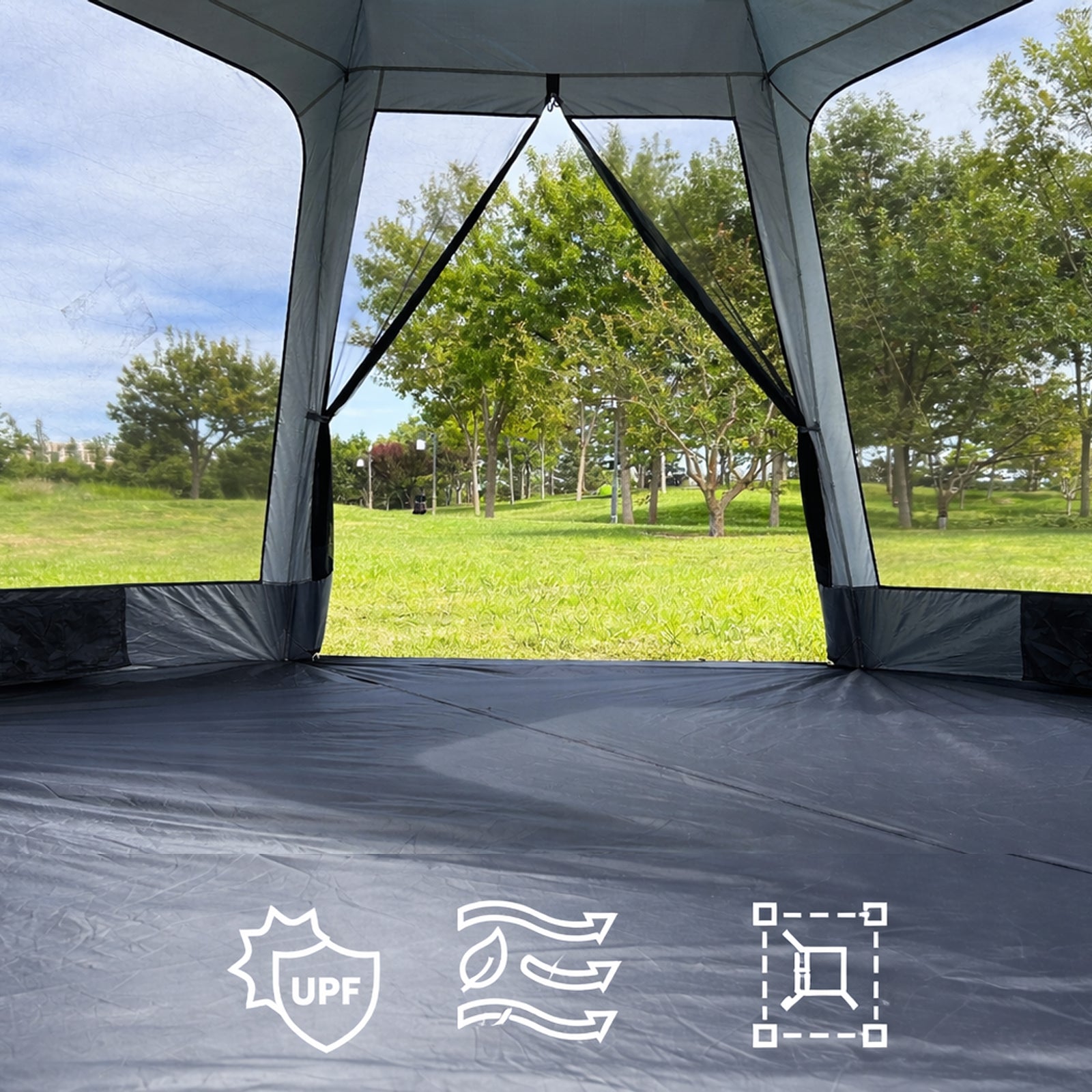 KINGCAMP Automatik Pavillon Cairo Q Camping Quick Up Festival Garten Zelt UPF50+