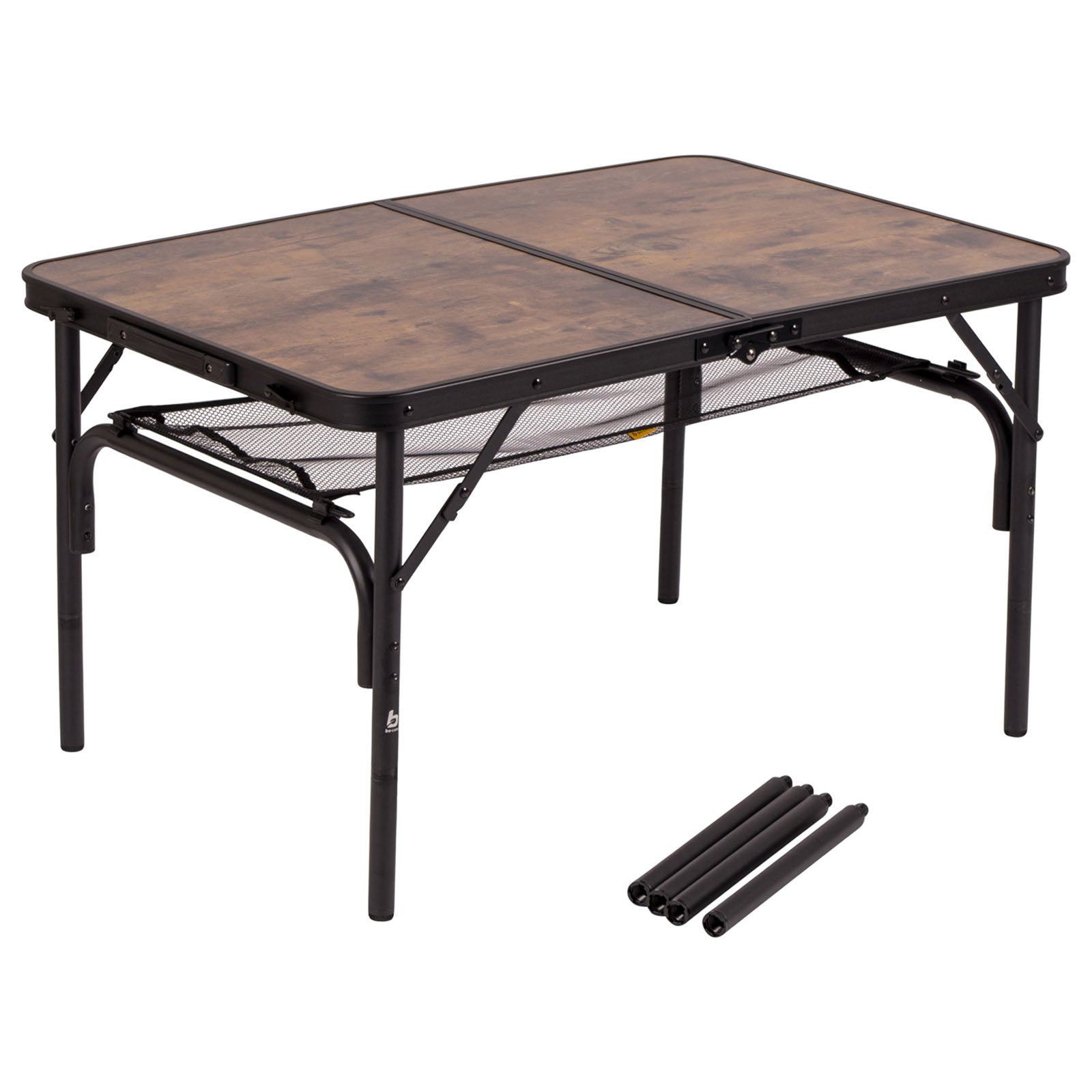 BO-CAMP Camping Suitcase Table Decatur Folding Table Folding Table Foldable Aluminum 4 Heights