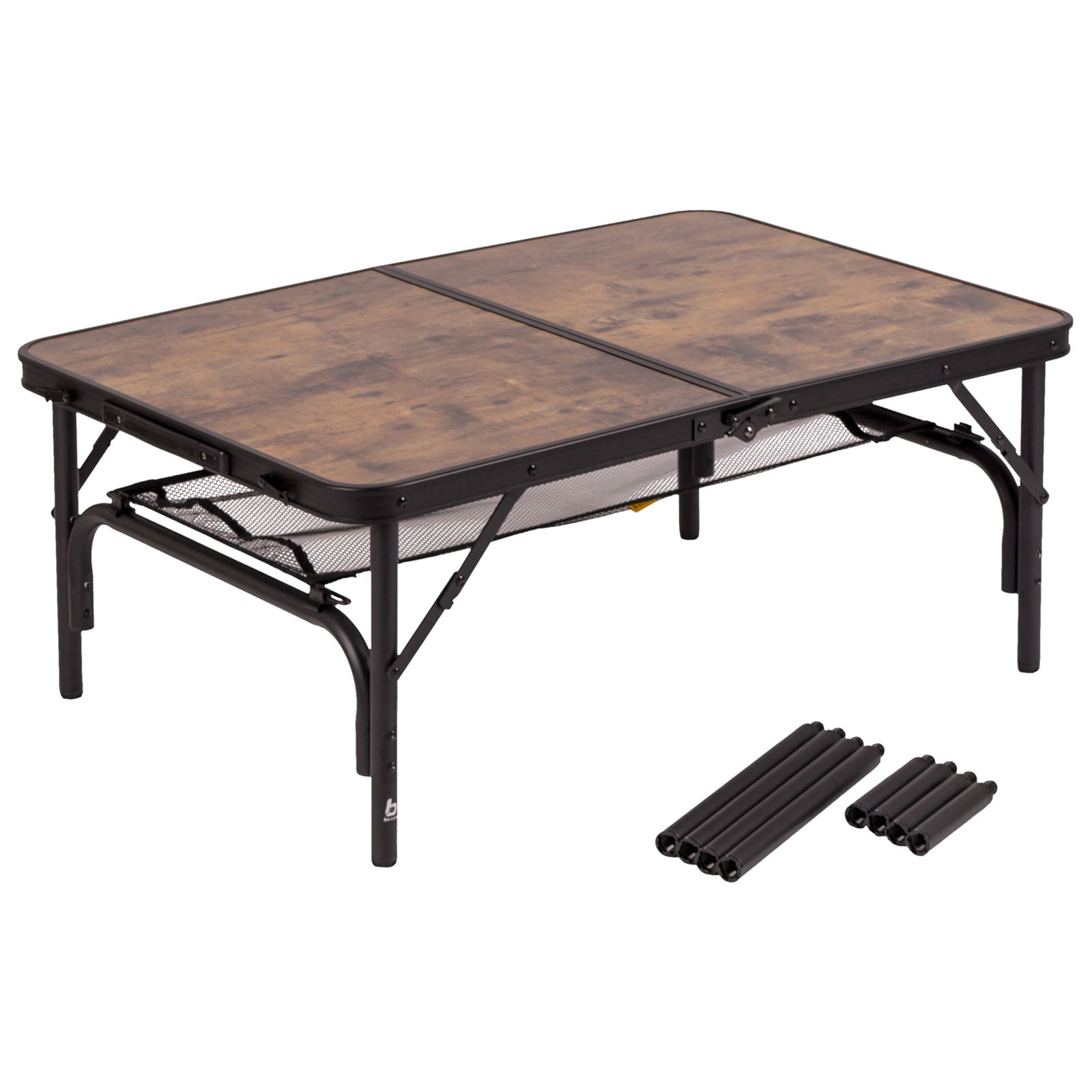 BO-CAMP Camping Suitcase Table Decatur Folding Table Folding Table Foldable Aluminum 4 Heights